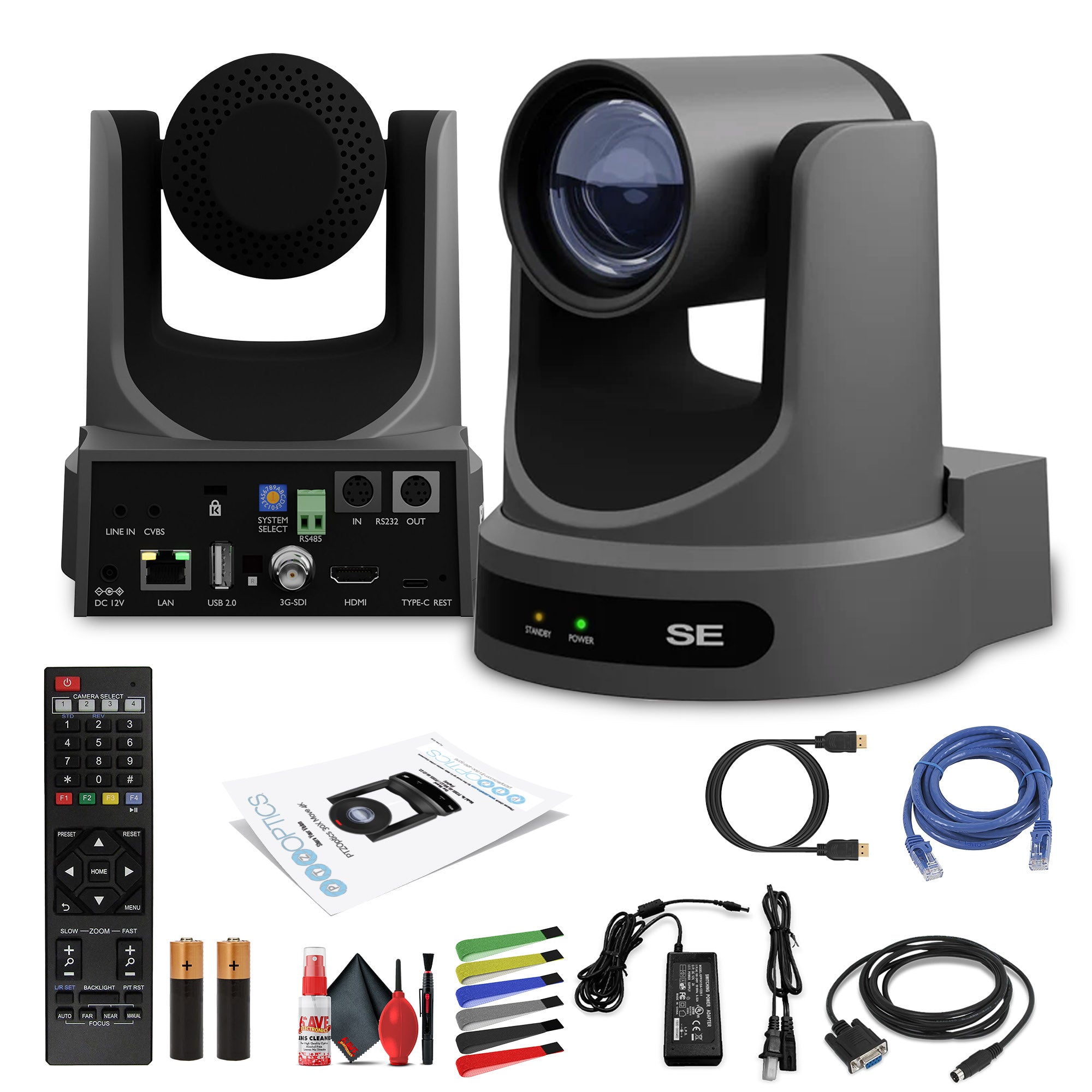 PTZOptics Move SE PTZ Camera with 12x Optical Zoom Gray PT12X-SE-GY-G3