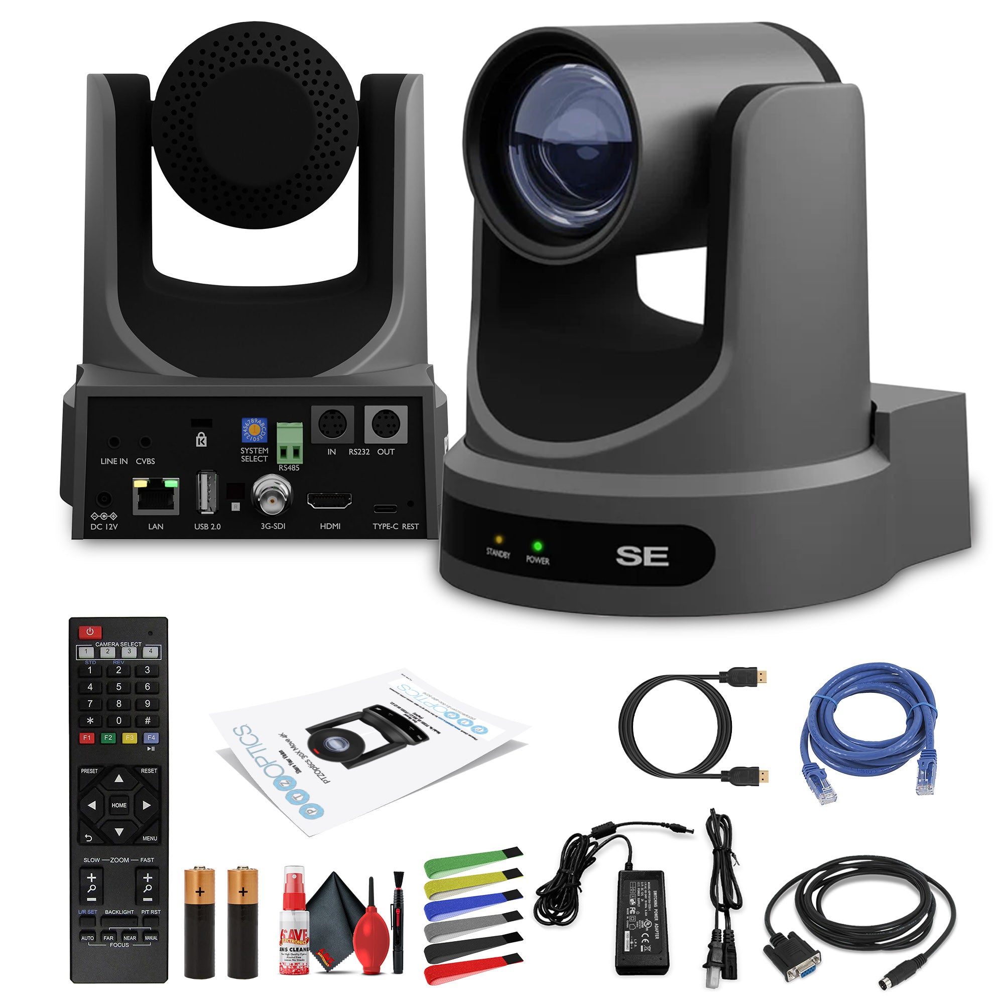 PTZOptics Move SE PTZ Camera with 20x Optical Zoom Gray PT20X-SE-GY-G3