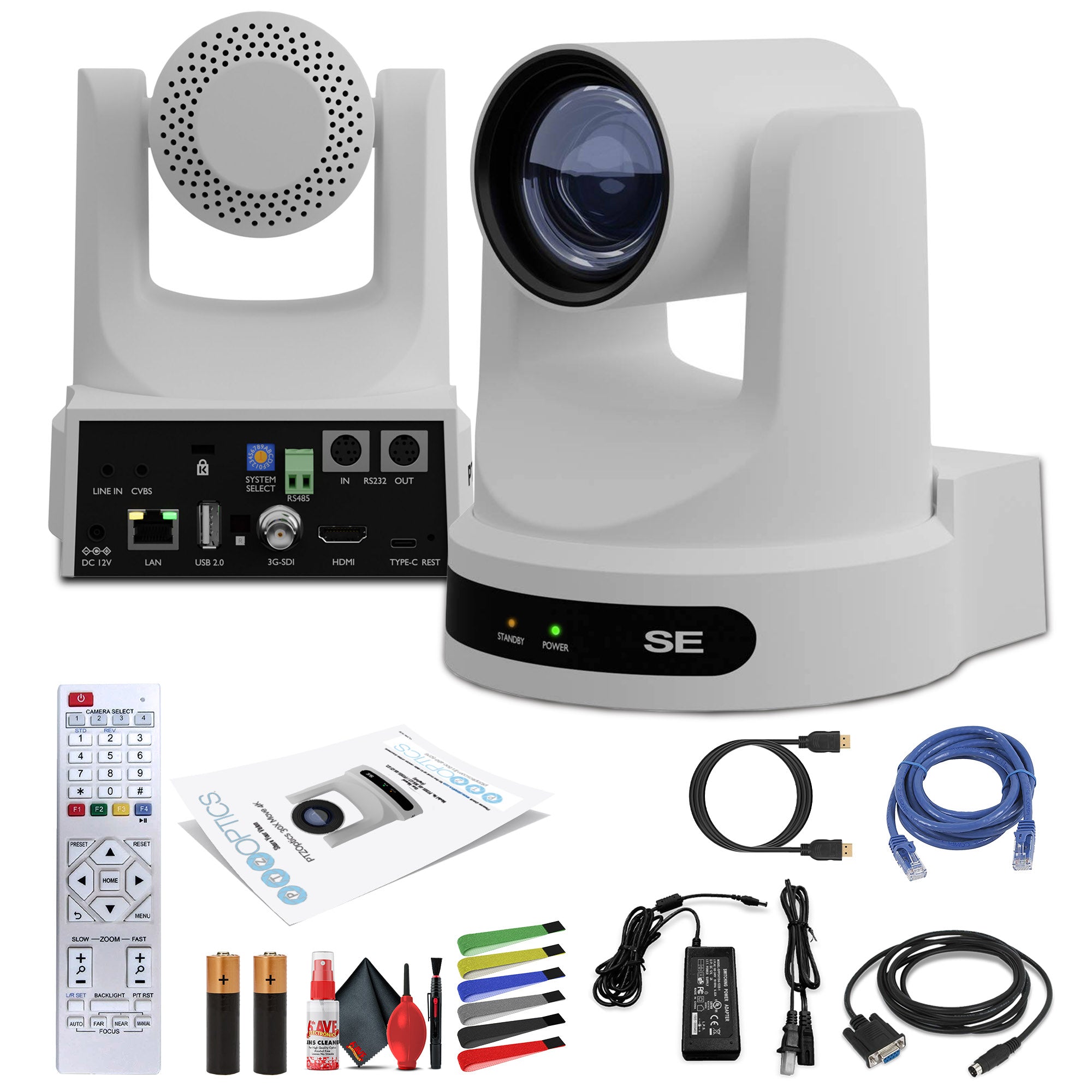 PTZOptics Move SE PTZ Camera with 20x Optical Zoom (White) (PT20X-SE-WH-G3)
