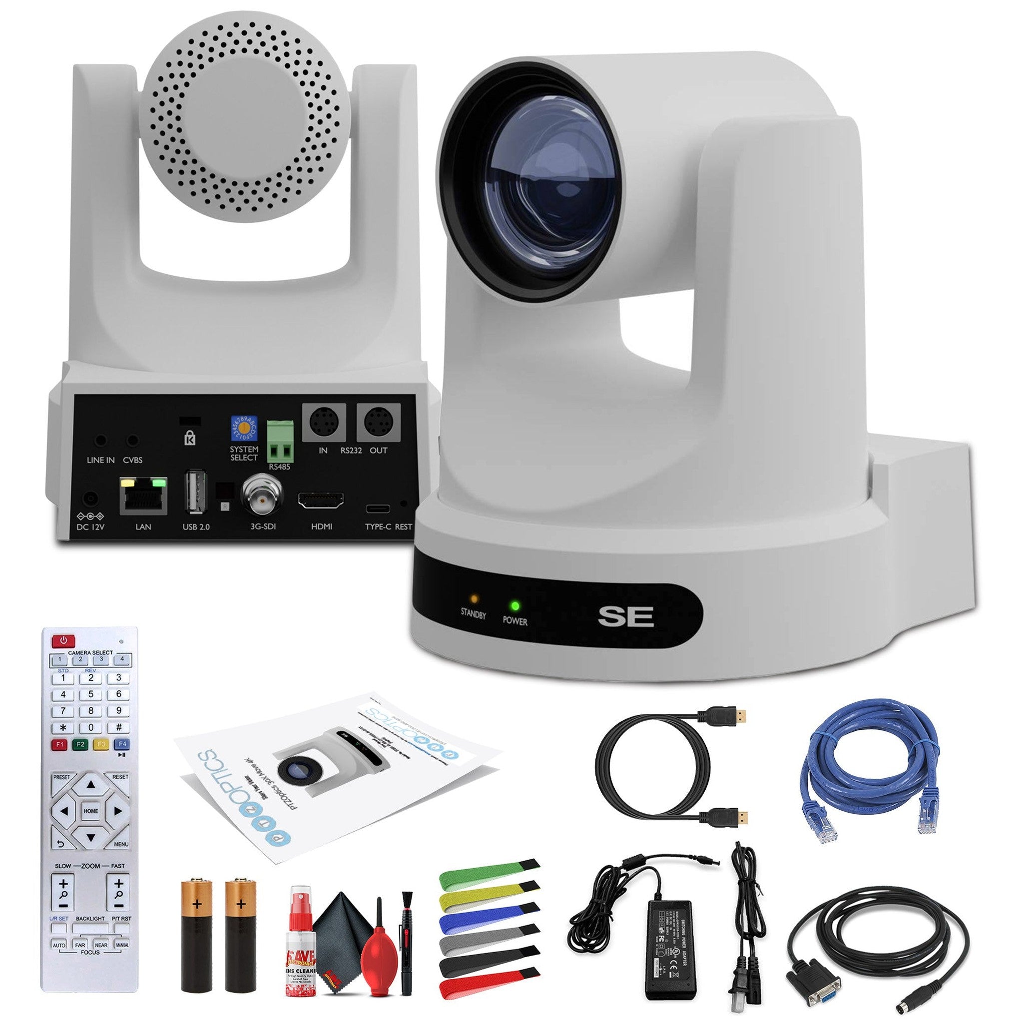 PTZOptics Move SE PTZ Camera with 30x Optical Zoom White PT30X-SE-WH-G3 PTZOptics
