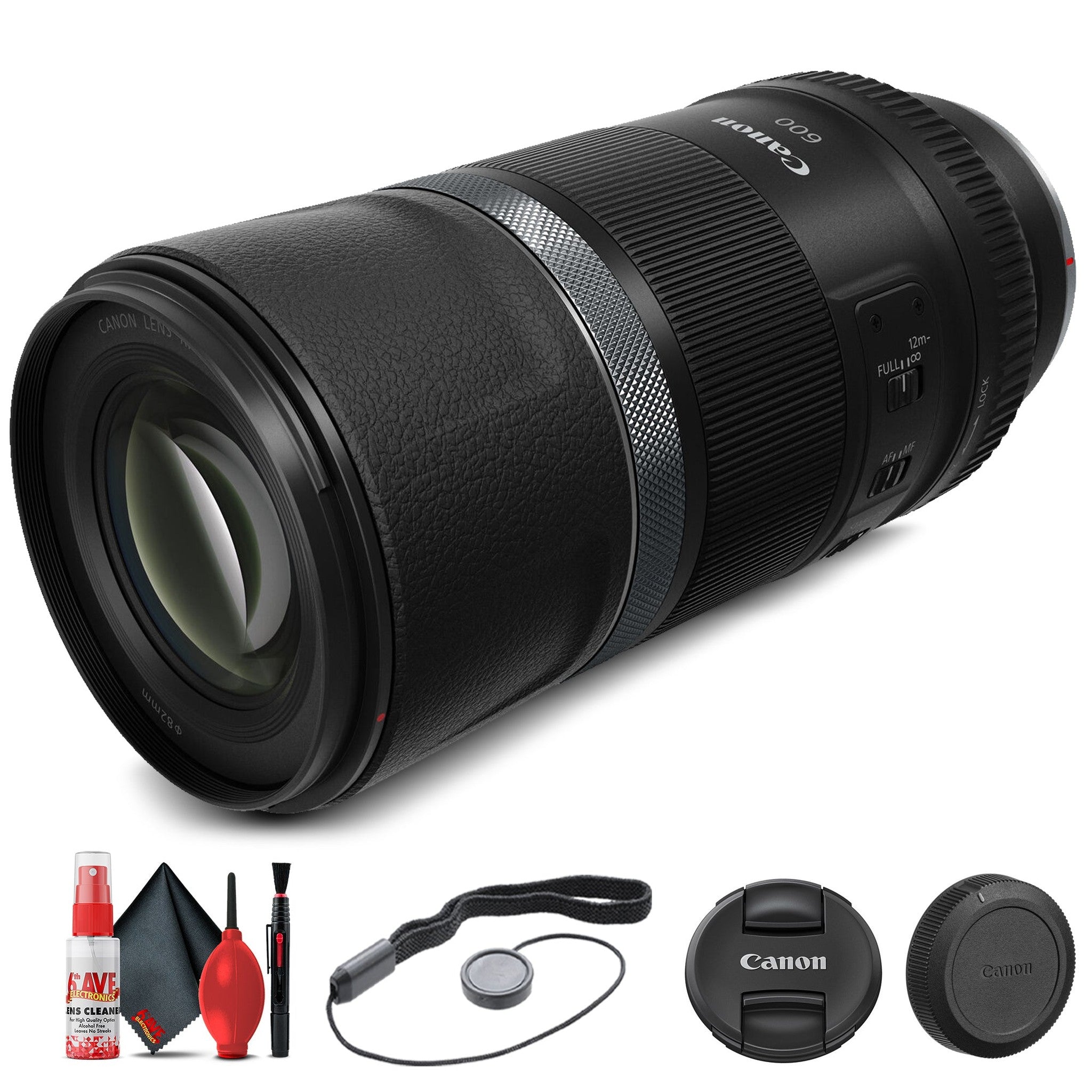 Canon RF 600mm f/11 IS STM Lens 3986C002 + Filter Kit + Cap Keeper + More - Reconditioned Canon