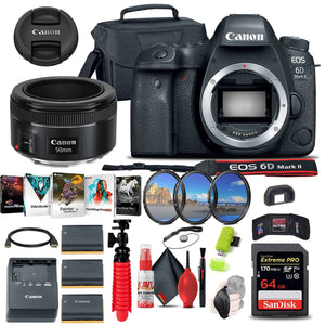 Canon EOS 6D Mark II DSLR Camera 1897C002 Ultimate Graphic Bundle Canon