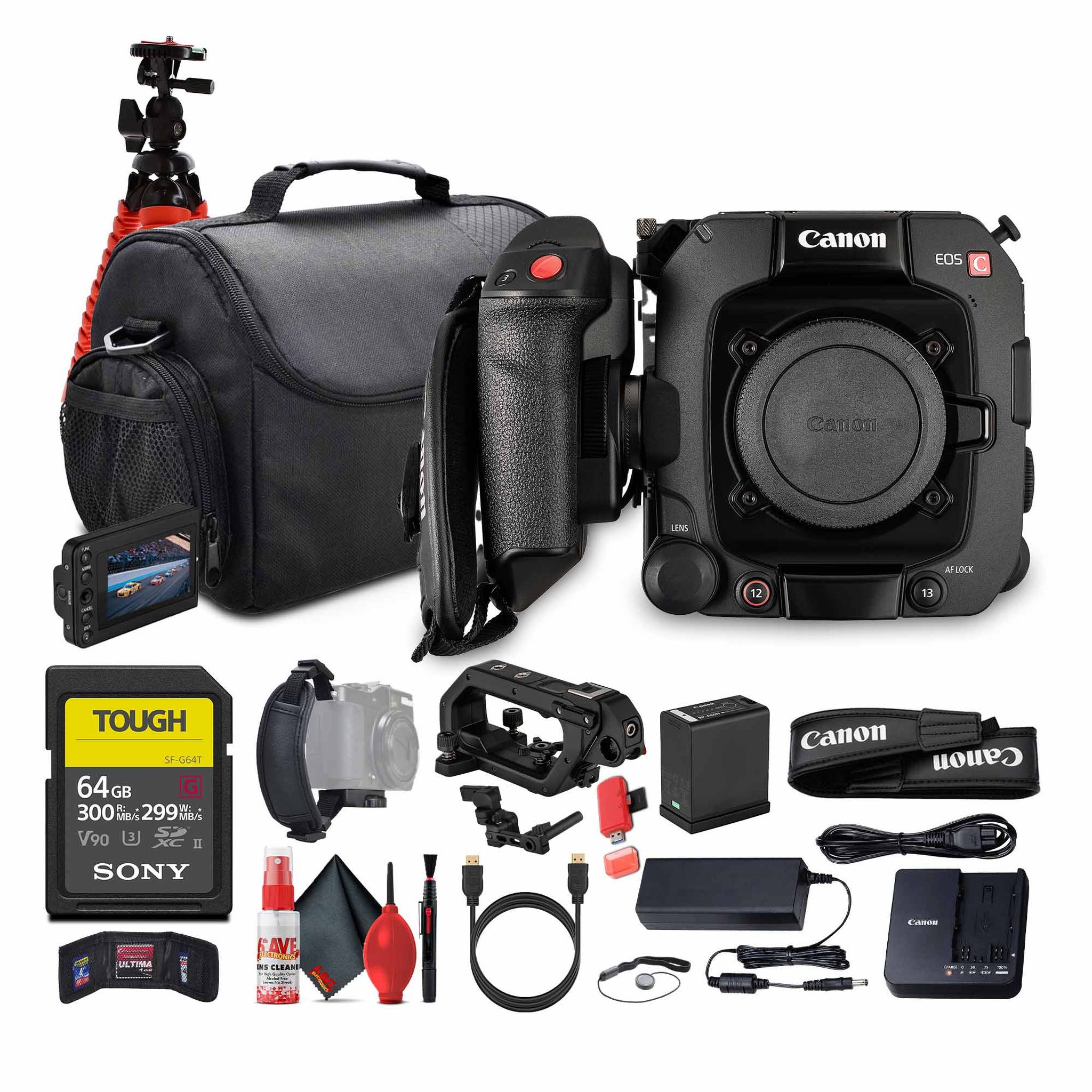 Canon EOS C400 6K Full-Frame Cinema Camera Canon RF + 64GB Memory Card + More