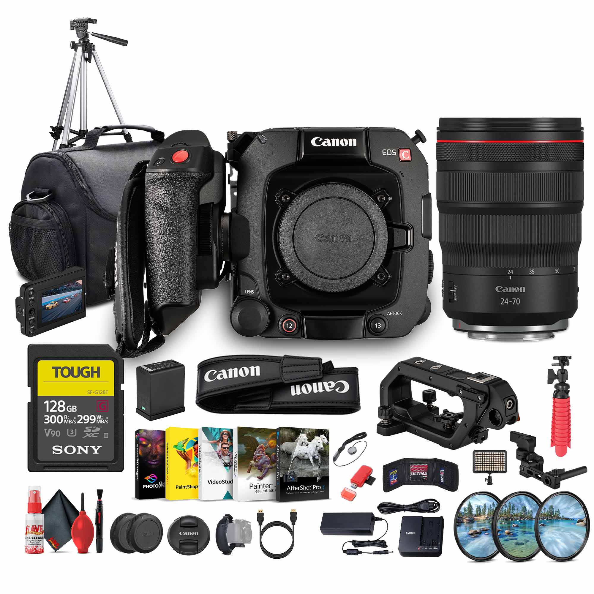 Canon EOS C400 6K Full-Frame Cinema Camera Canon RF + Canon RF 24-70mm Lens + More