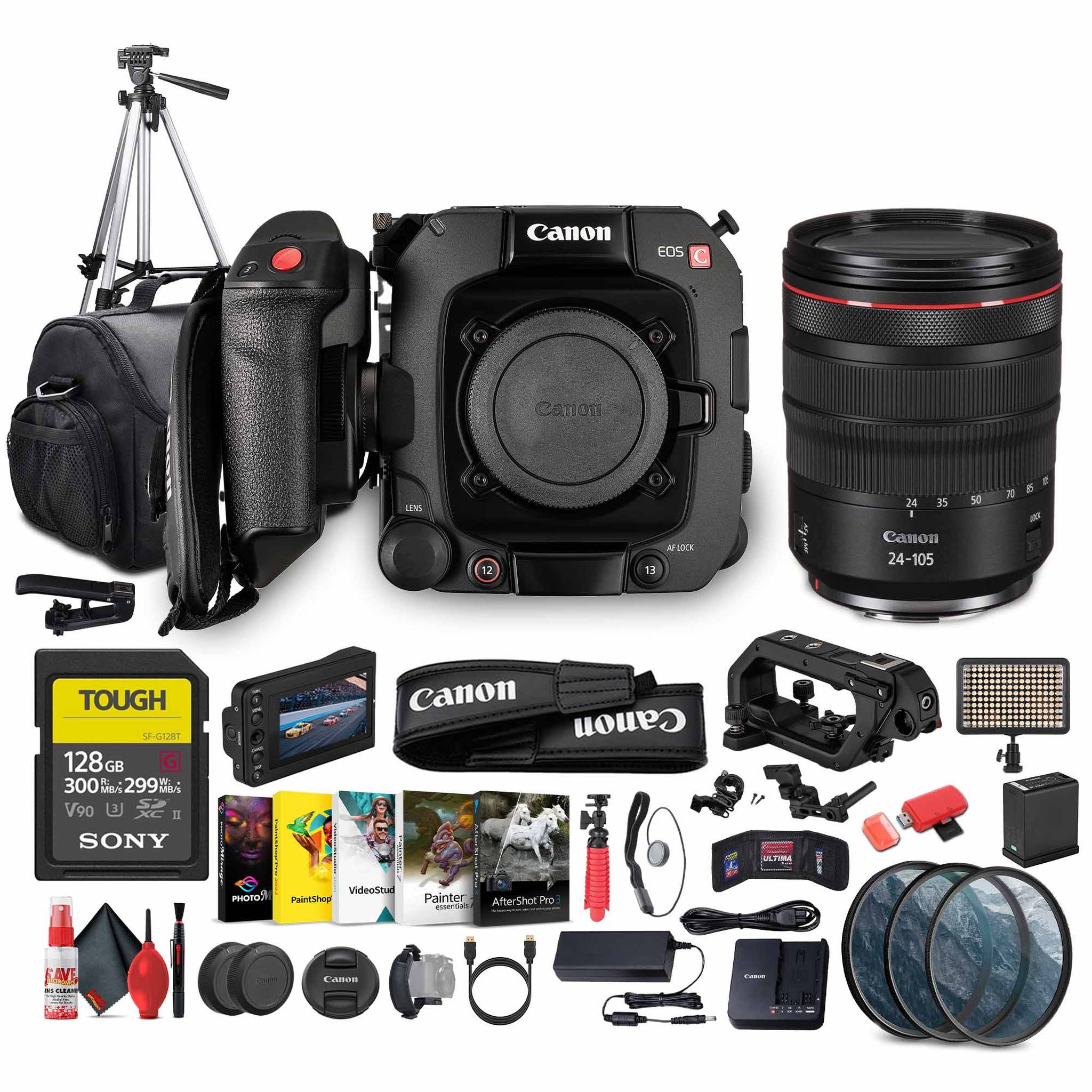 Canon EOS C400 6K Full-Frame Cinema Camera Canon RF + Canon RF 24-105mm Lens + More