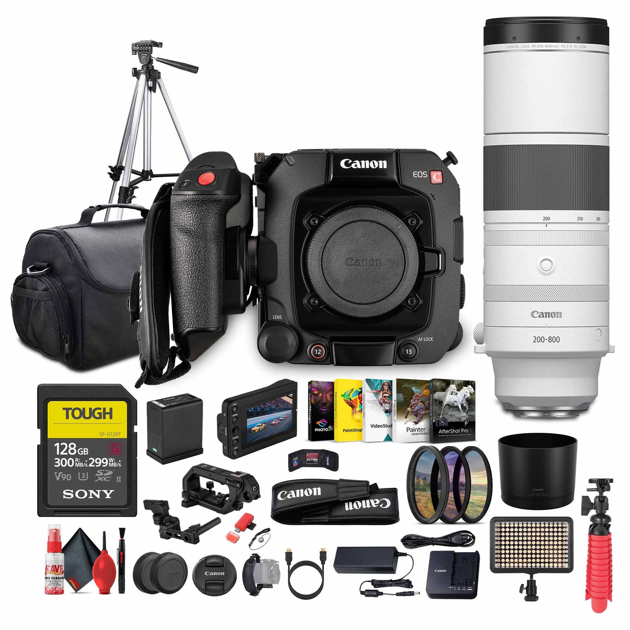 Canon EOS C400 6K Full-Frame Cinema Camera Canon RF + Canon RF 200-800mm Lens + More