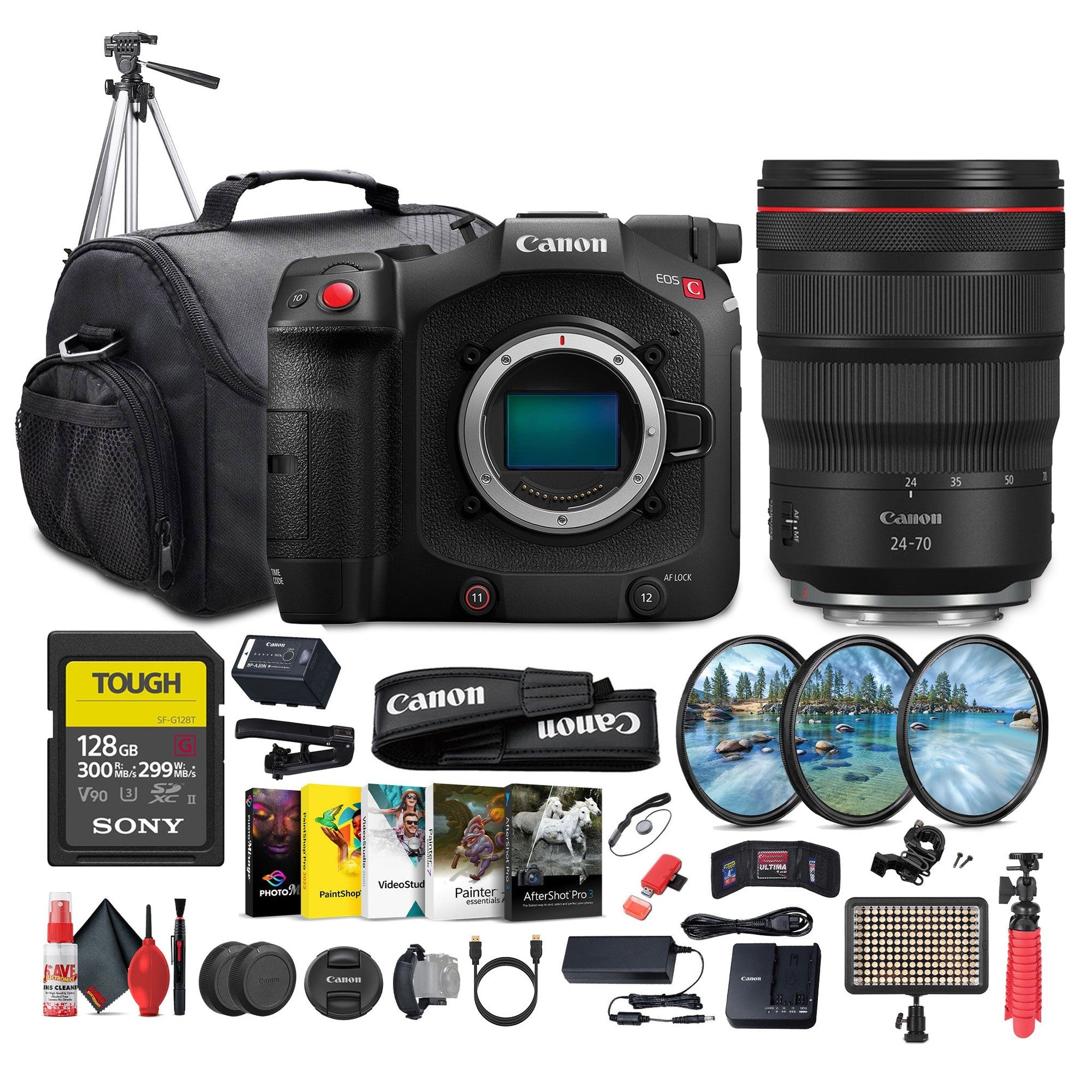 Canon EOS C80 6K Full-Frame Cinema Camera Canon RF + Canon RF 24-70mm Lens + More Canon