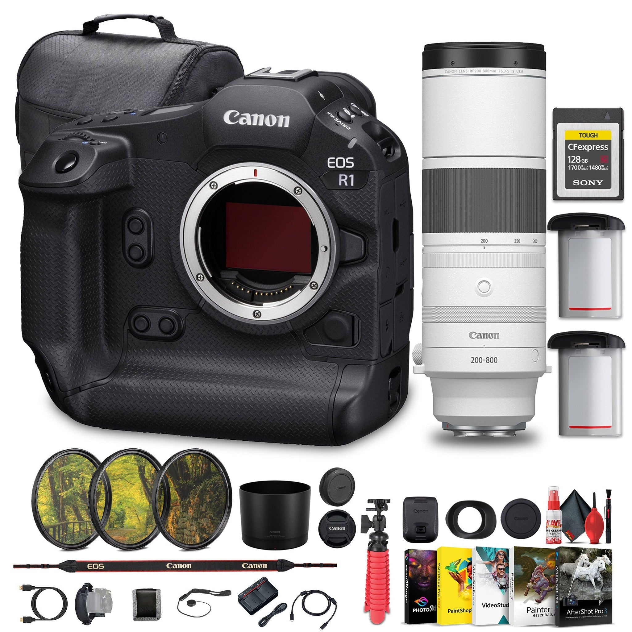 Canon EOS R1 Mirrorless Camera - 24MP, Full-Frame Stacked BSI CMOS Sensor Bundle Canon