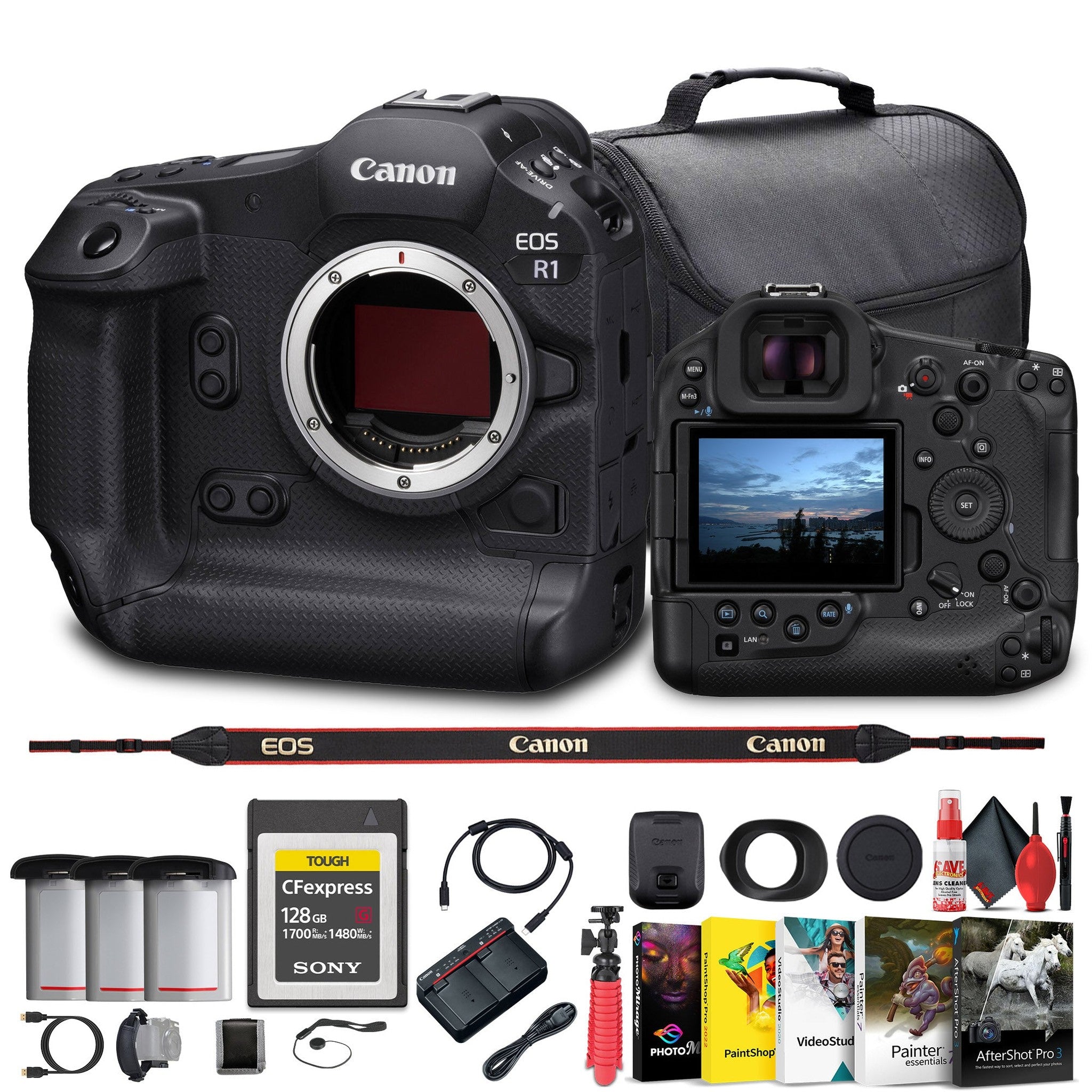Canon EOS R1 Mirrorless Camera - 24MP, Full-Frame Stacked BSI CMOS Sensor Bundle Canon