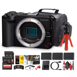 Canon EOS R50 V Mirrorless Camera | 24.2MP, 4K60p, Flip Screen, Dual Pixel AF - Bundle
