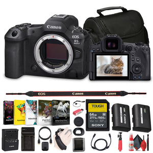 Canon - EOS R5 Mark II Mirrorless Camera, 45MP, Full-Frame Hybrid Camera, 8K Video Bundle