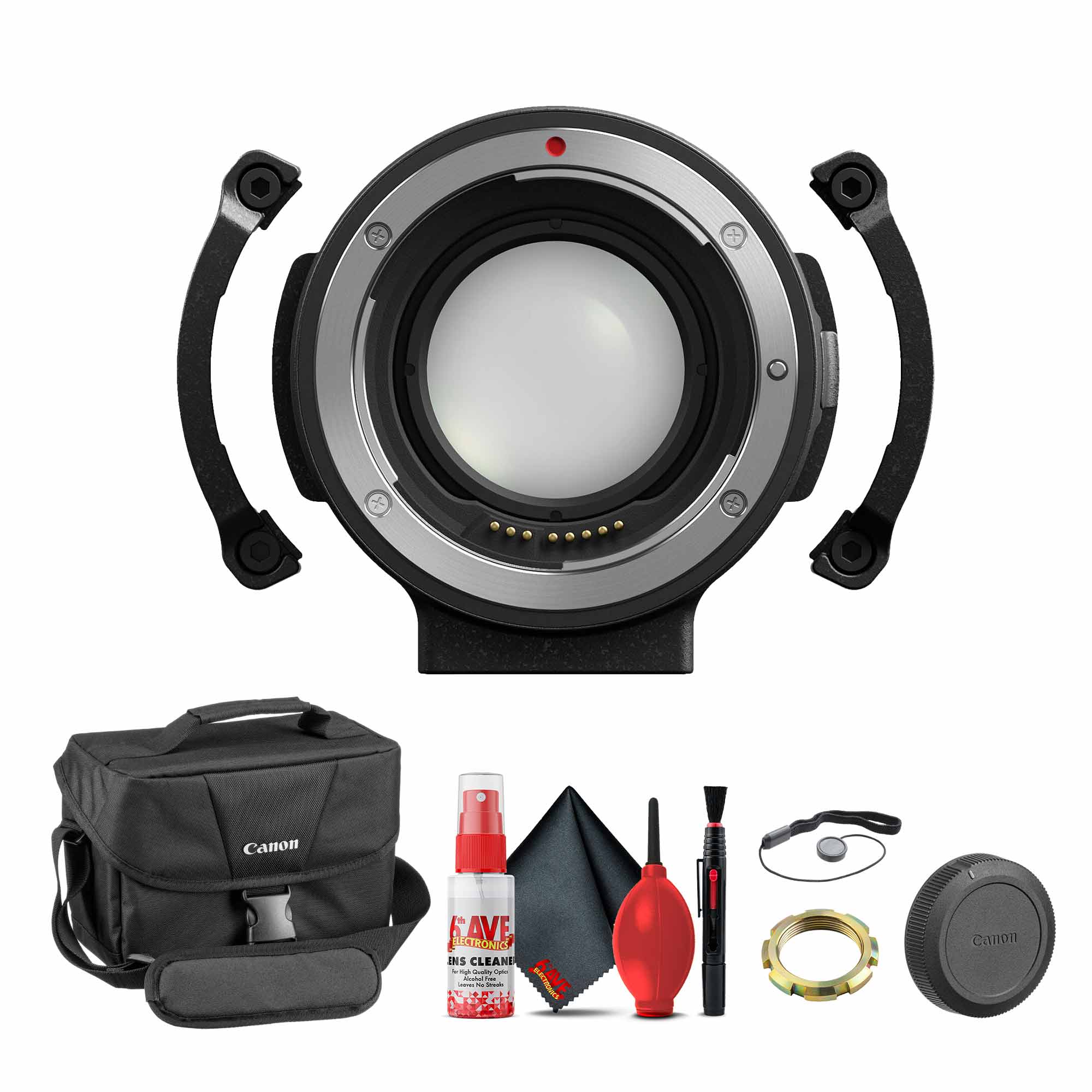 Canon Mount Adapter EF-EOS R 0.71x 4757C001 + Shoulder Bag + Cap Keeper + Cleaning Kit