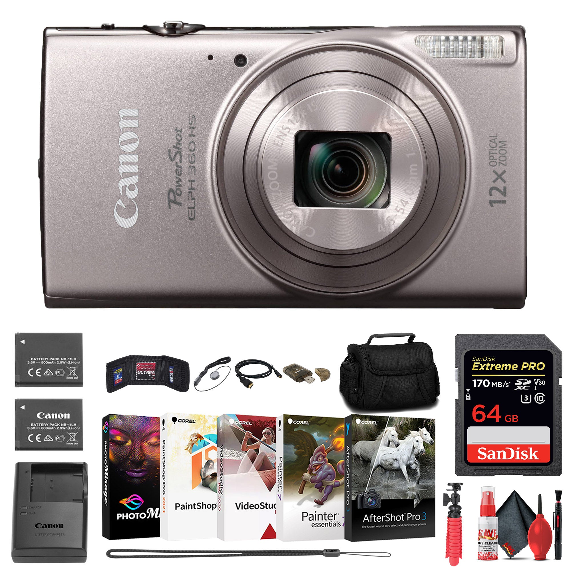 Canon PowerShot ELPH 360 HS Camera -