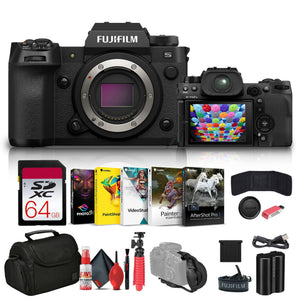 Fujifilm - X-H2S Mirrorless Camera 16756924 + 64GB Memory Card + Bag + More