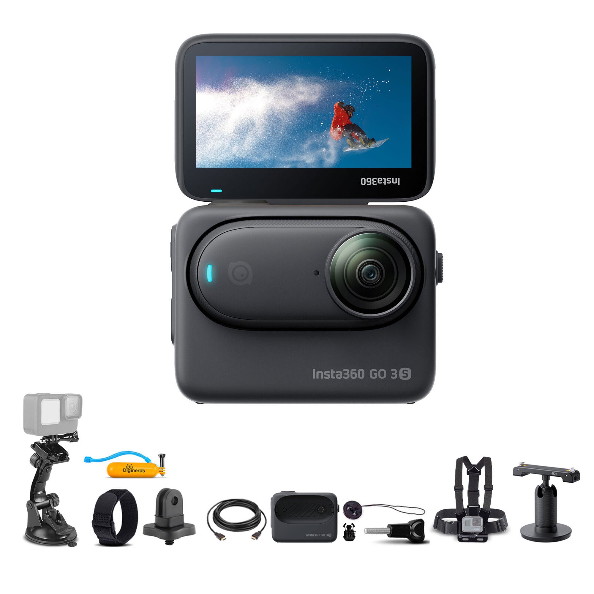 Insta360 GO 3S 128GB Edition + 50-in-1 Accessory Kit + More