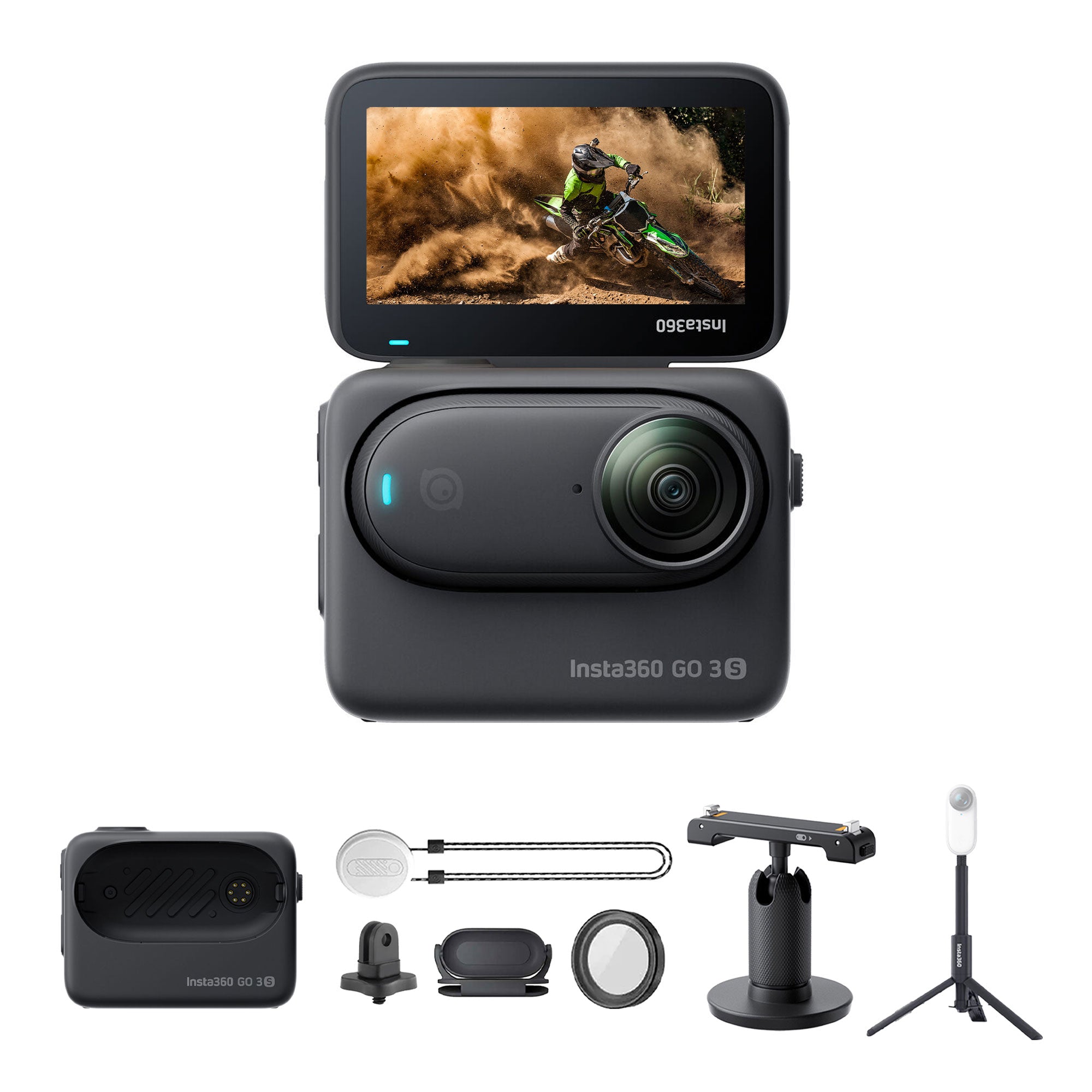 Insta360 GO 3S 128GB Edition + Invisible Selfie Stick + More