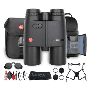 Leica 10x42 Geovid R Rangefinder Compact Lightweight Binoculars + Sling Backpack - Bundle Leica