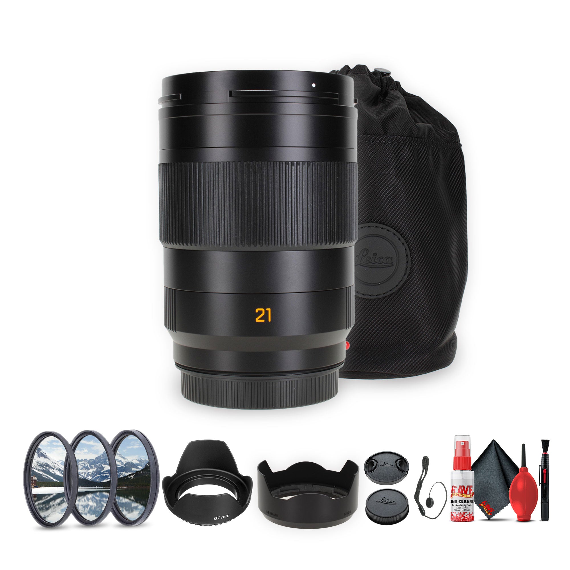 Leica Super-APO-Summicron-SL 21mm f/2 ASPH. Lens L-Mount + Lens Filter Kit + More