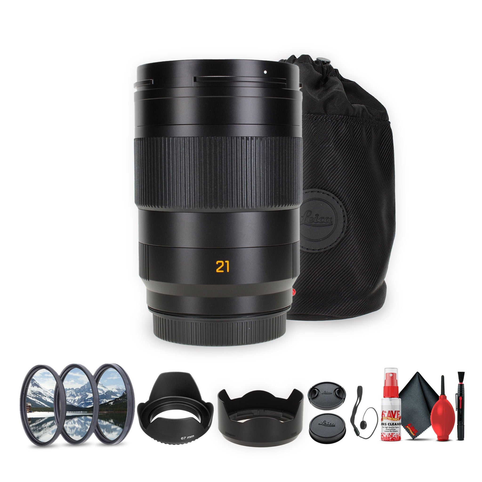 Leica Super-APO-Summicron-SL 21mm f/2 ASPH. Lens L-Mount + Lens Filter Kit + More Leica