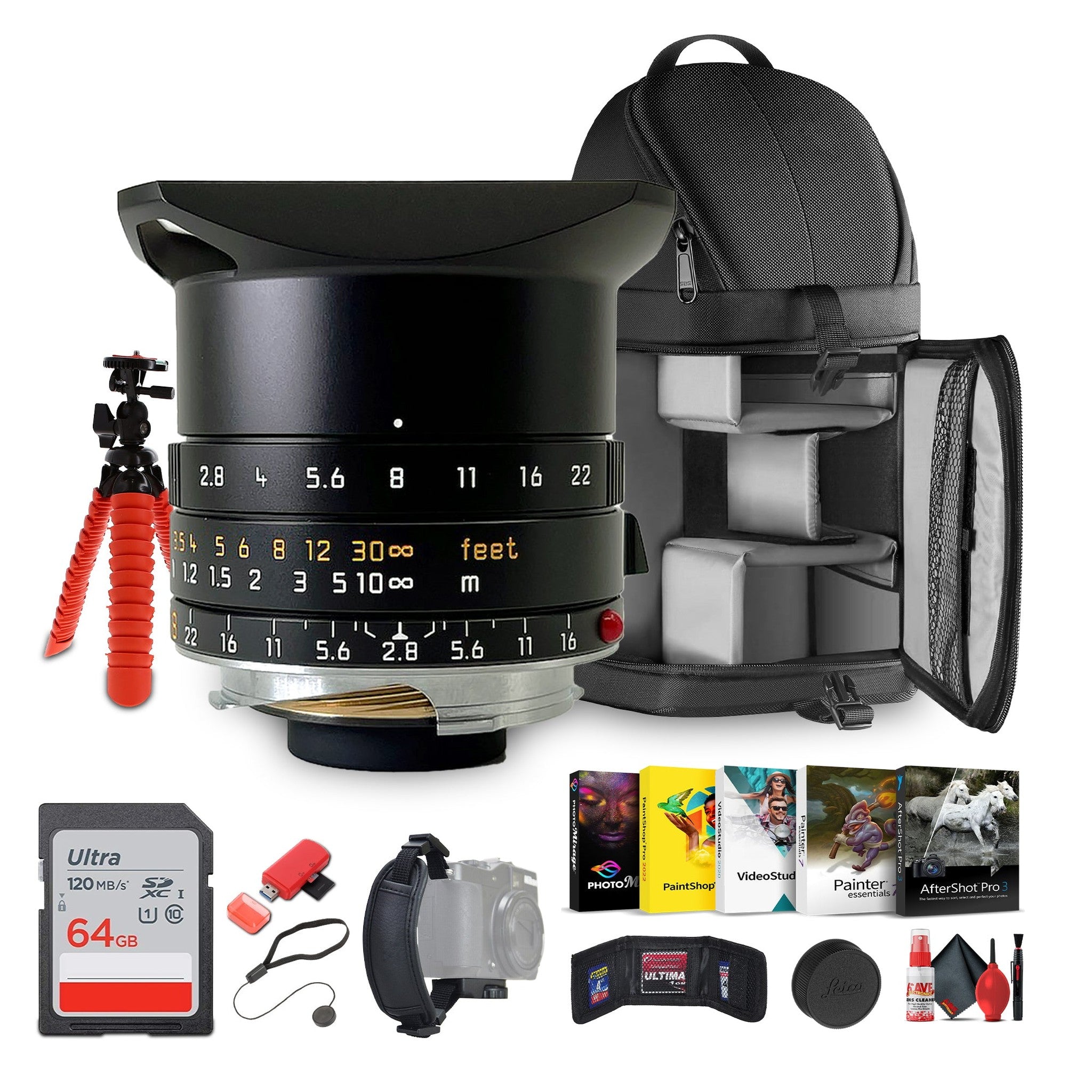 Leica Elmarit-M 28mm f/2.8 ASPH. Lens | Compact Wide-Angle Prime for M-Mount | Sharp, Lightweight Optics for Street & Travel Photography + More