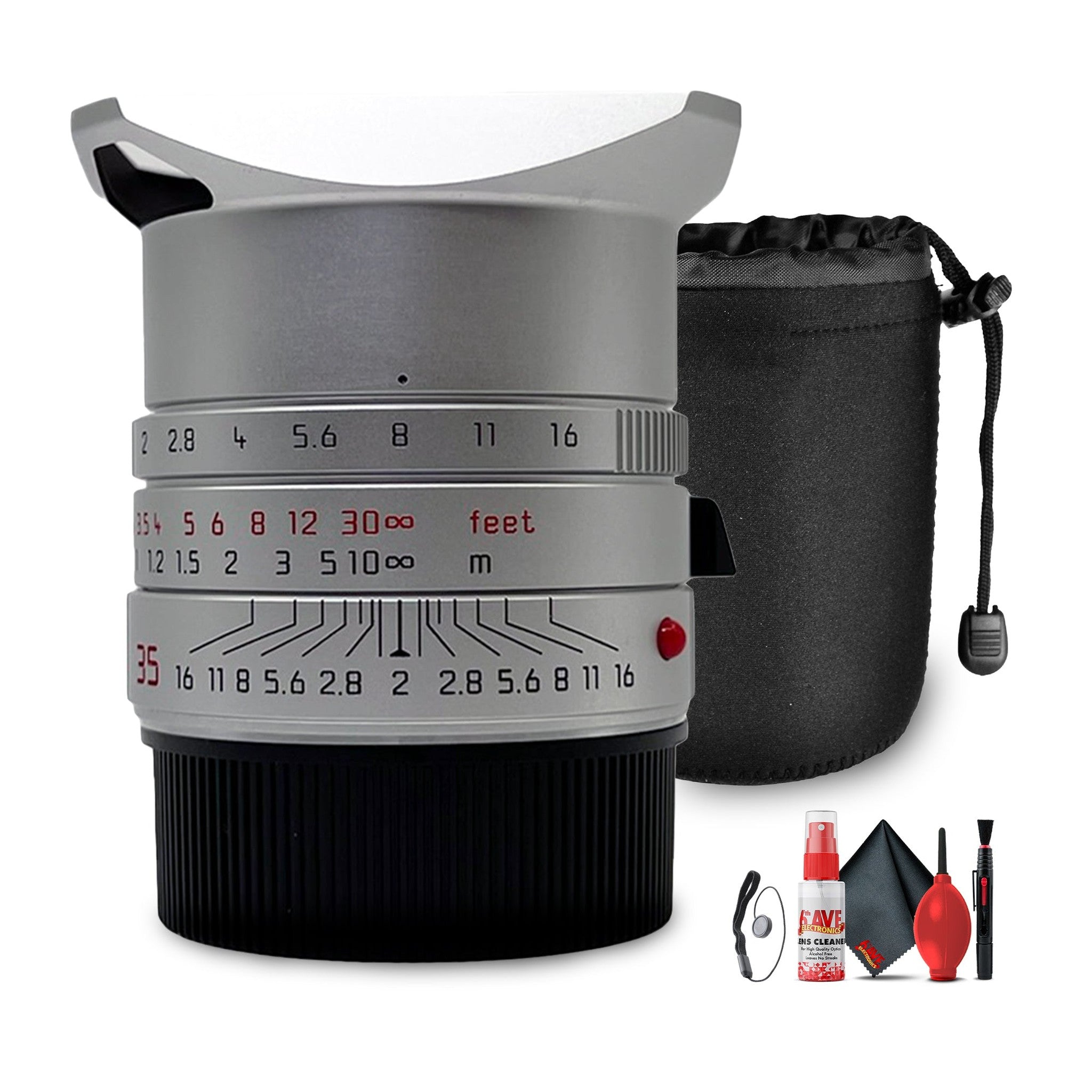 Leica Summicron-M 35mm f/2 ASPH Lens | M-Mount, Classic Wide-Angle Prime - Bundle