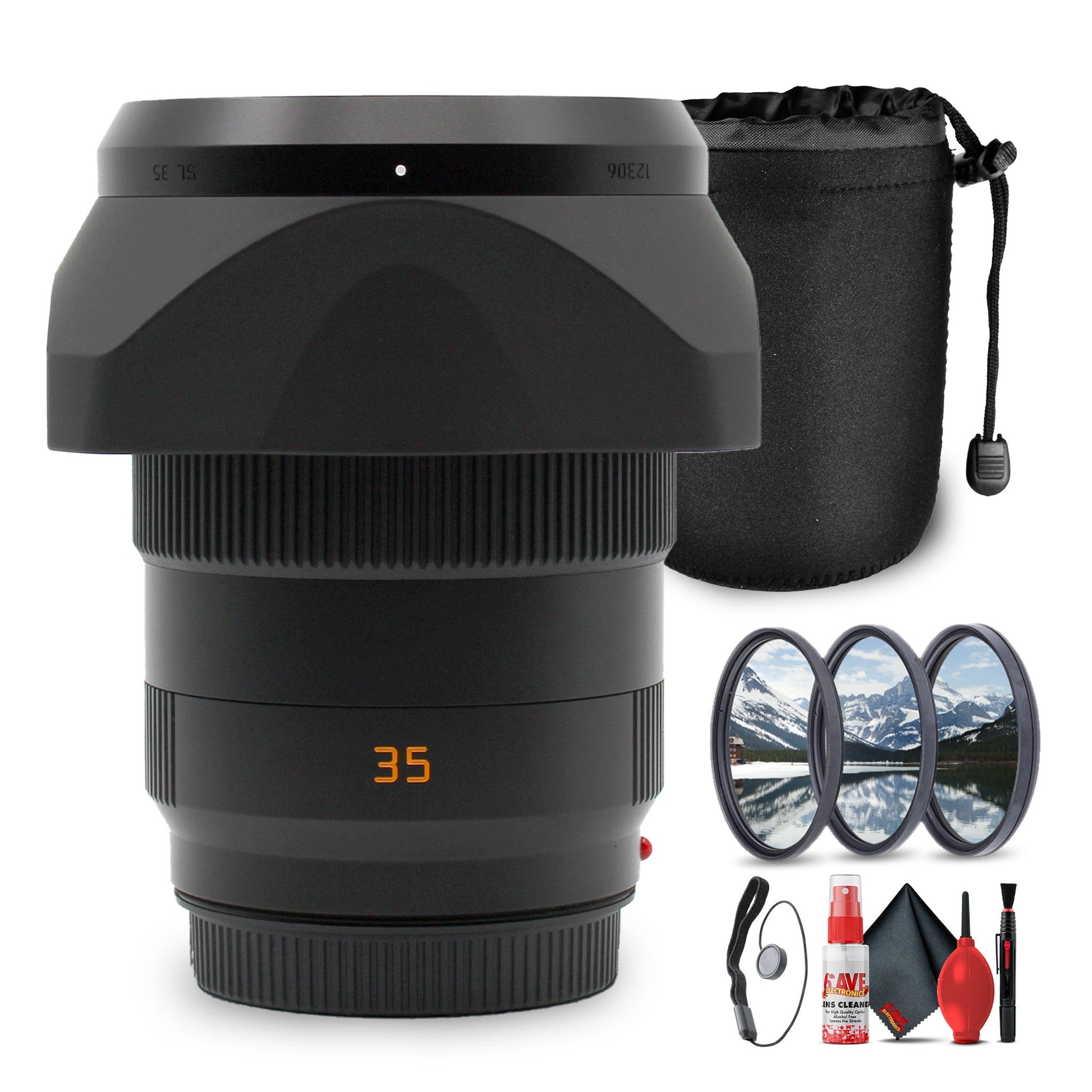 Leica APO-Summicron-SL 35mm f/2 Lens | L-Mount, Weather-Sealed Wide Prime - Bundle