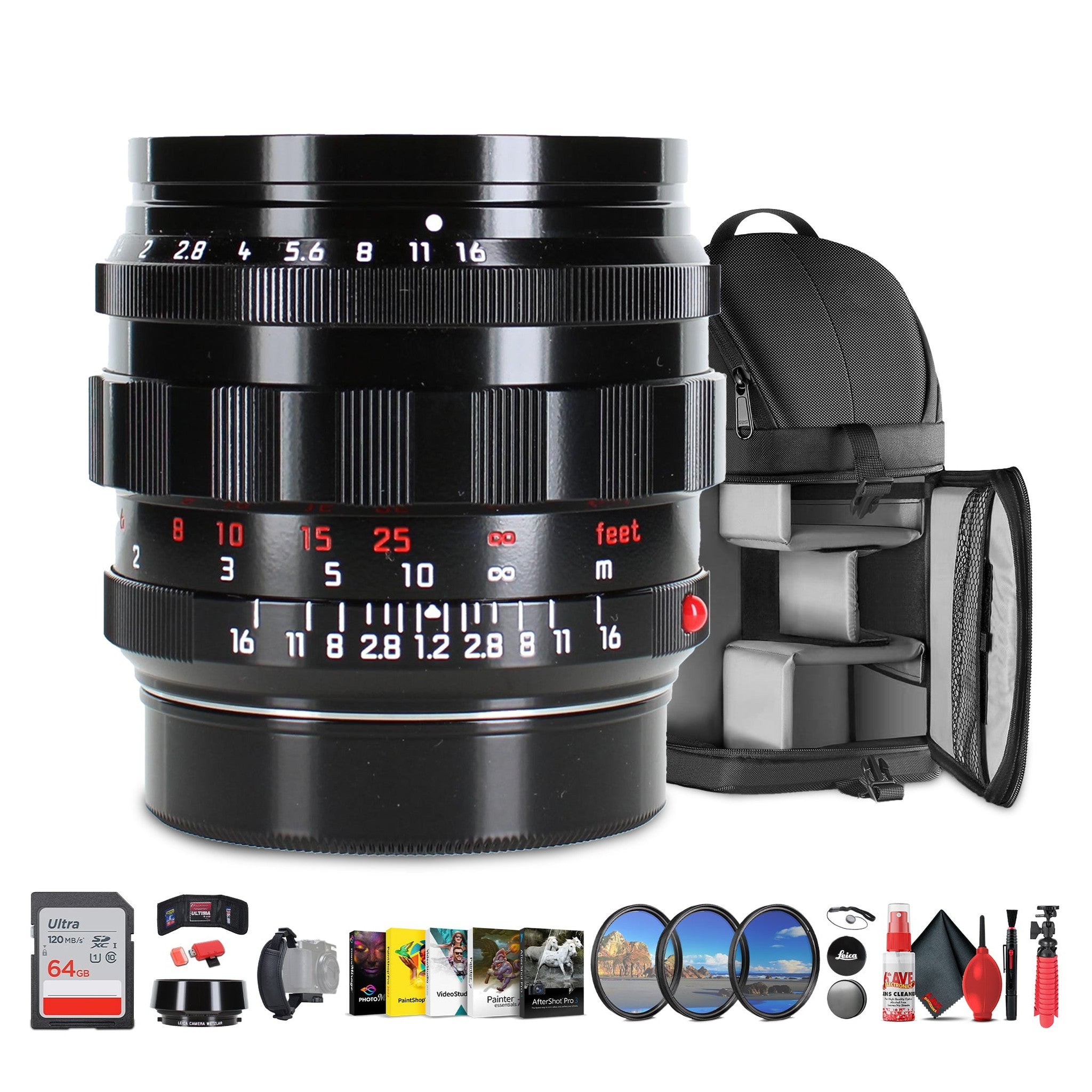 Leica Noctilux-M 50mm f/1.2 ASPH. Lens Glossy Black | Ultra-Fast Classic Design + More Leica