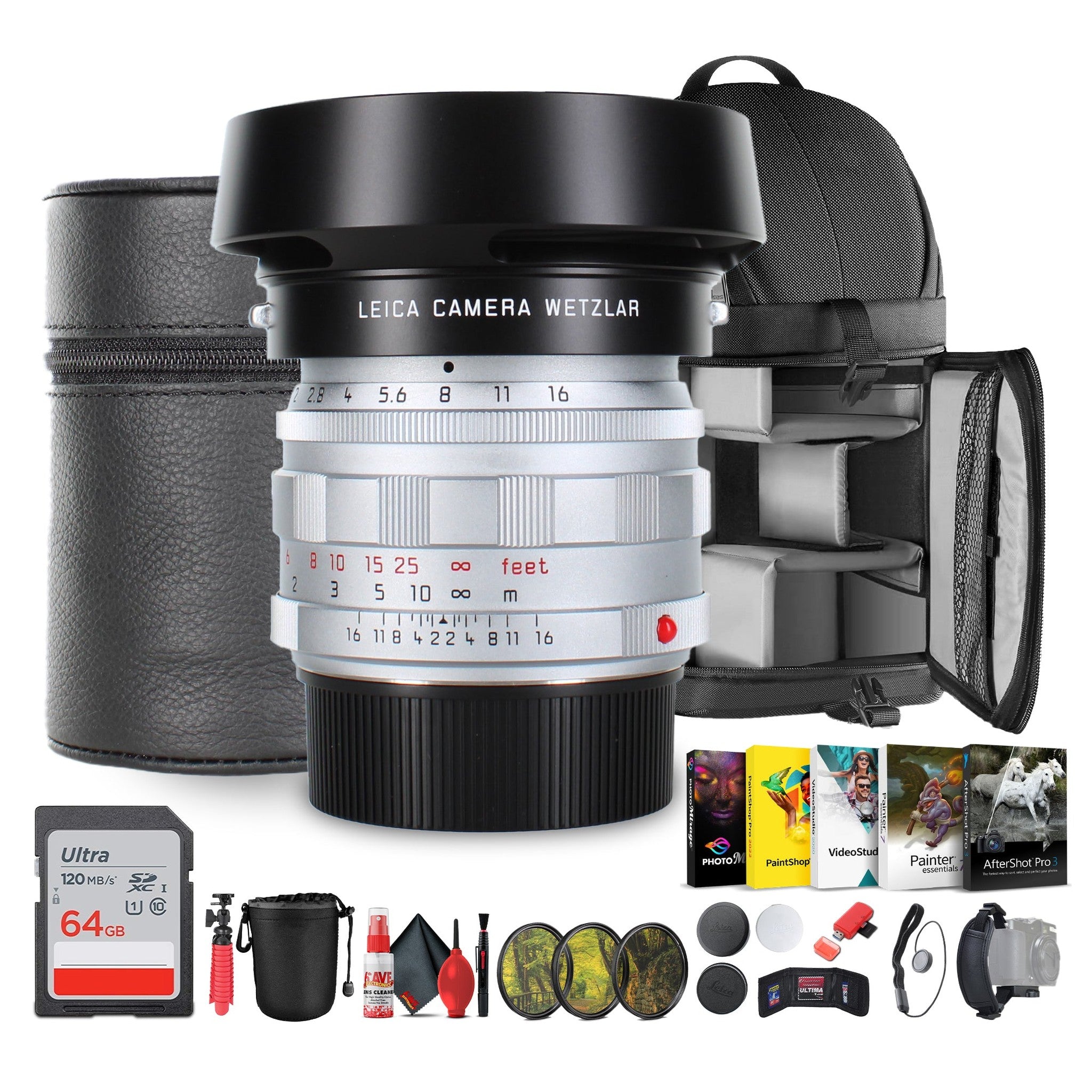 Leica Summilux-M 50mm f/1.4 Lens 2025 | Silver M-Mount Portrait Prime - Bundle