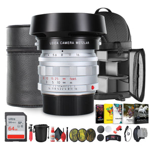 Leica Summilux-M 50mm f/1.4 Lens 2025 | Silver M-Mount Portrait Prime - Bundle
