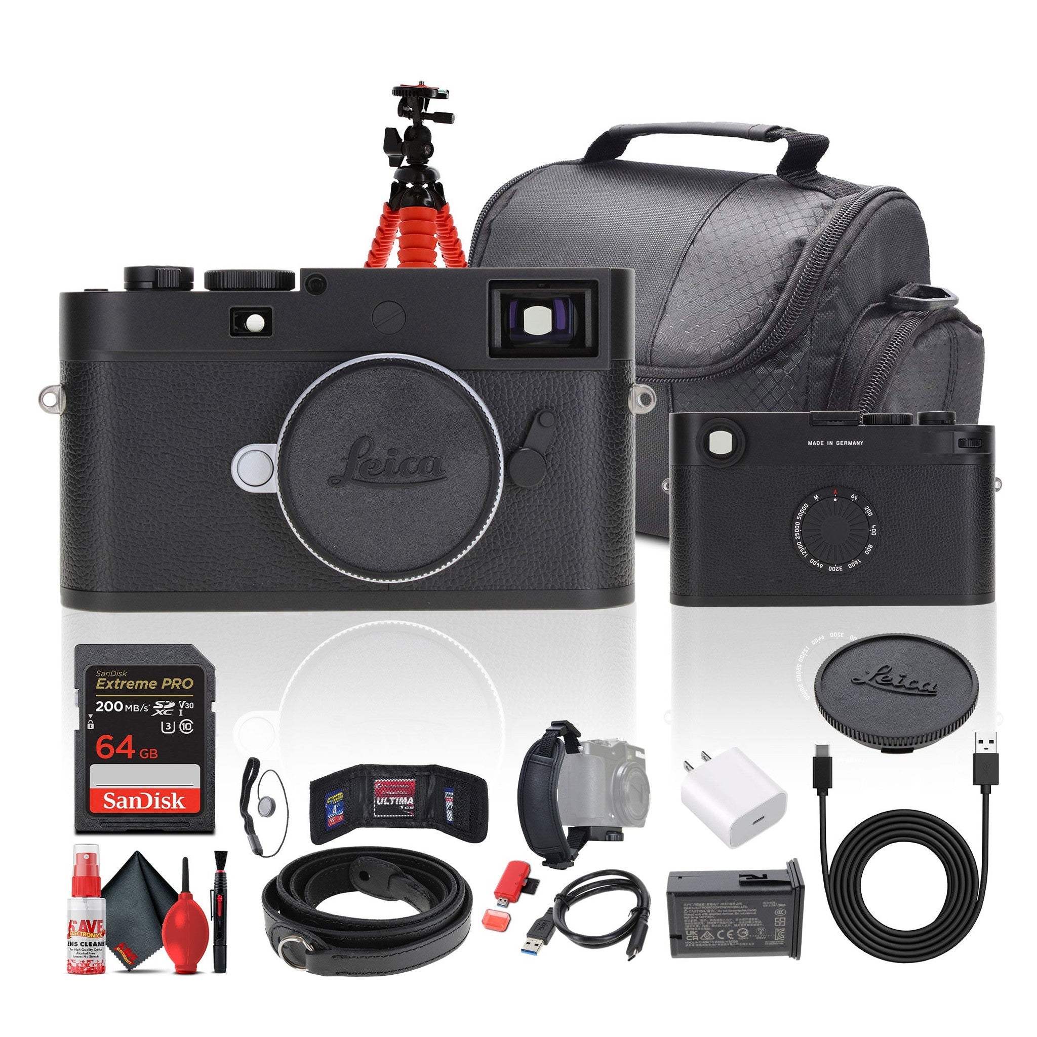 Leica M11-D Rangefinder Camera Black + 64GB Memory Card + Camera Bag + More Leica