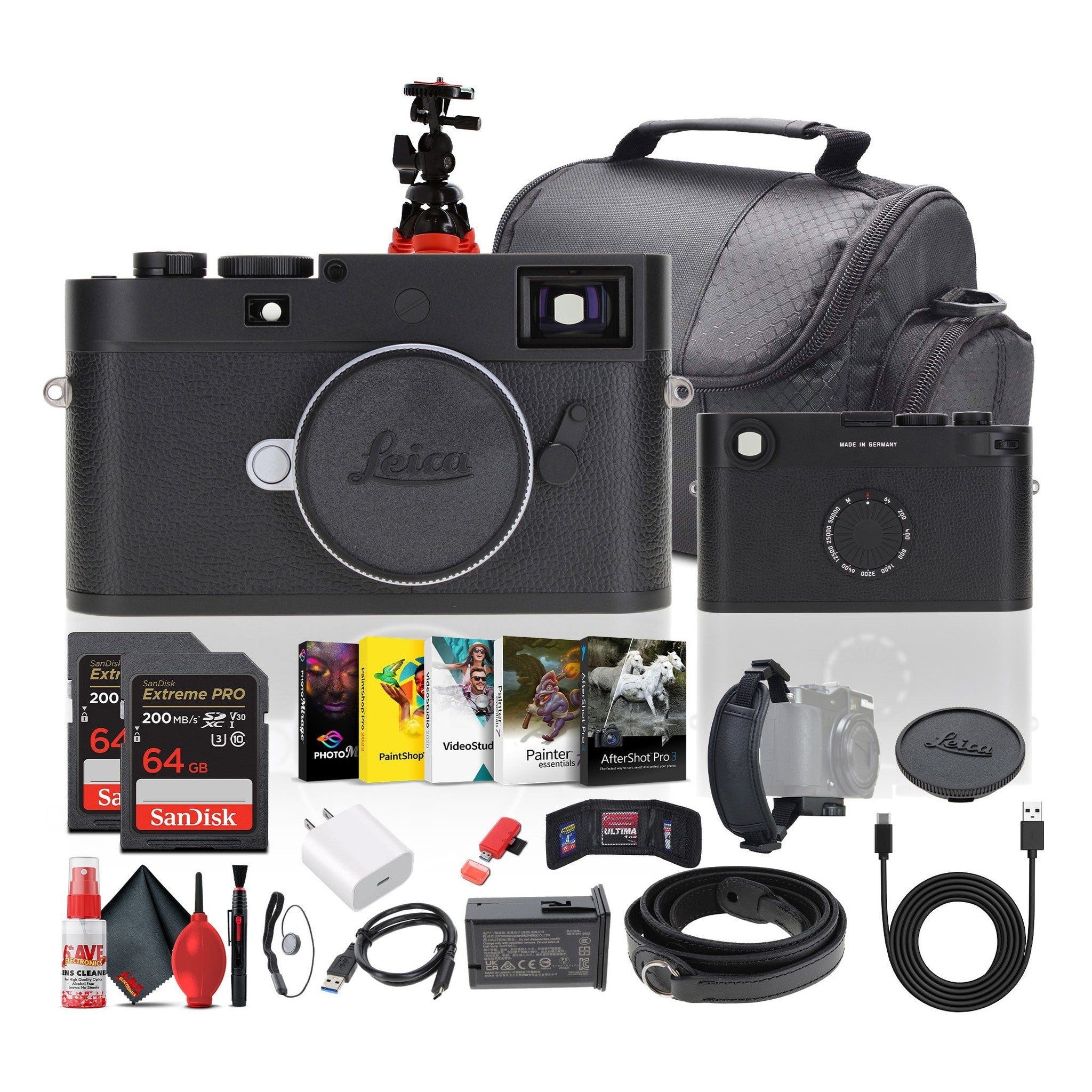 Leica M11-D Rangefinder Camera Black + 64GB Memory Card + Photography Software + More Leica