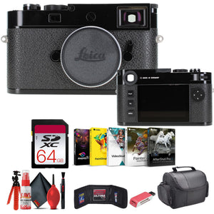 Leica M11 Rangefinder Camera Glossy Black + 64GB Memory Card + Corel Photo Software + More