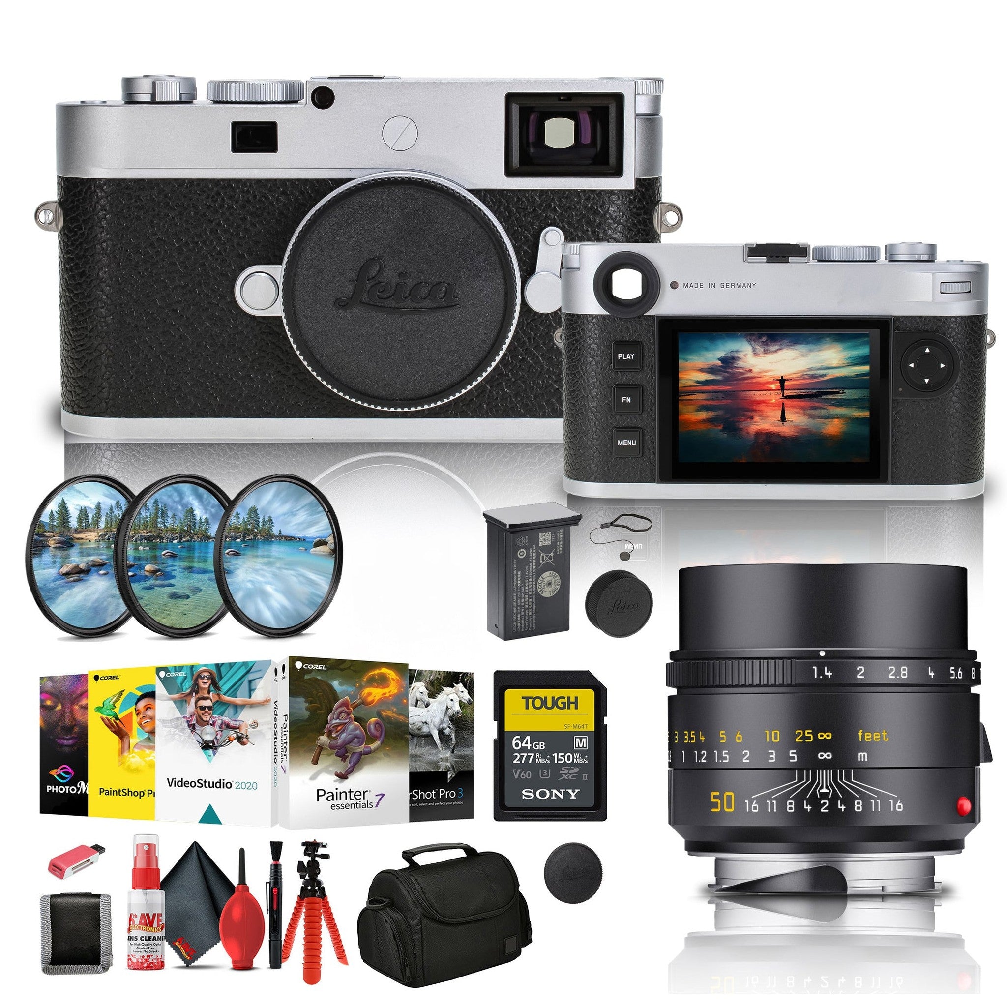 Leica M11-P Rangefinder Camera Silver 202-14 + Leica 50mm f/1.4 Lens Bundle Leica