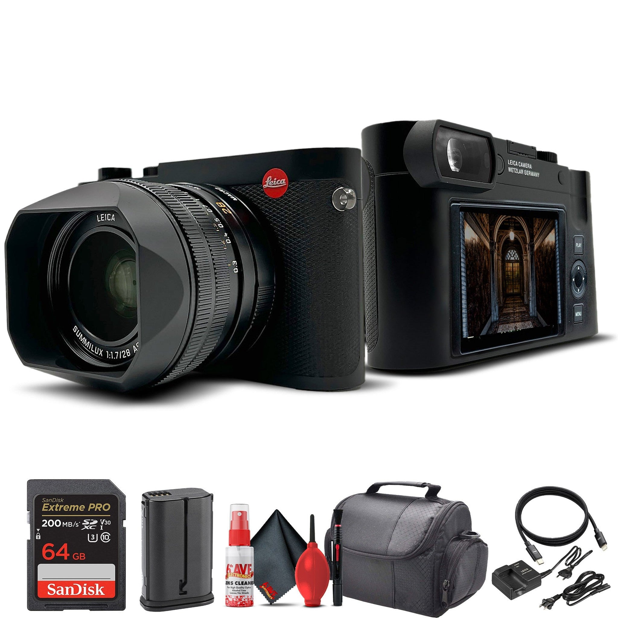 Leica Q3 Compact and Powerful Digital Camera 19080 with Summilux 28mm f/1.7 Leica