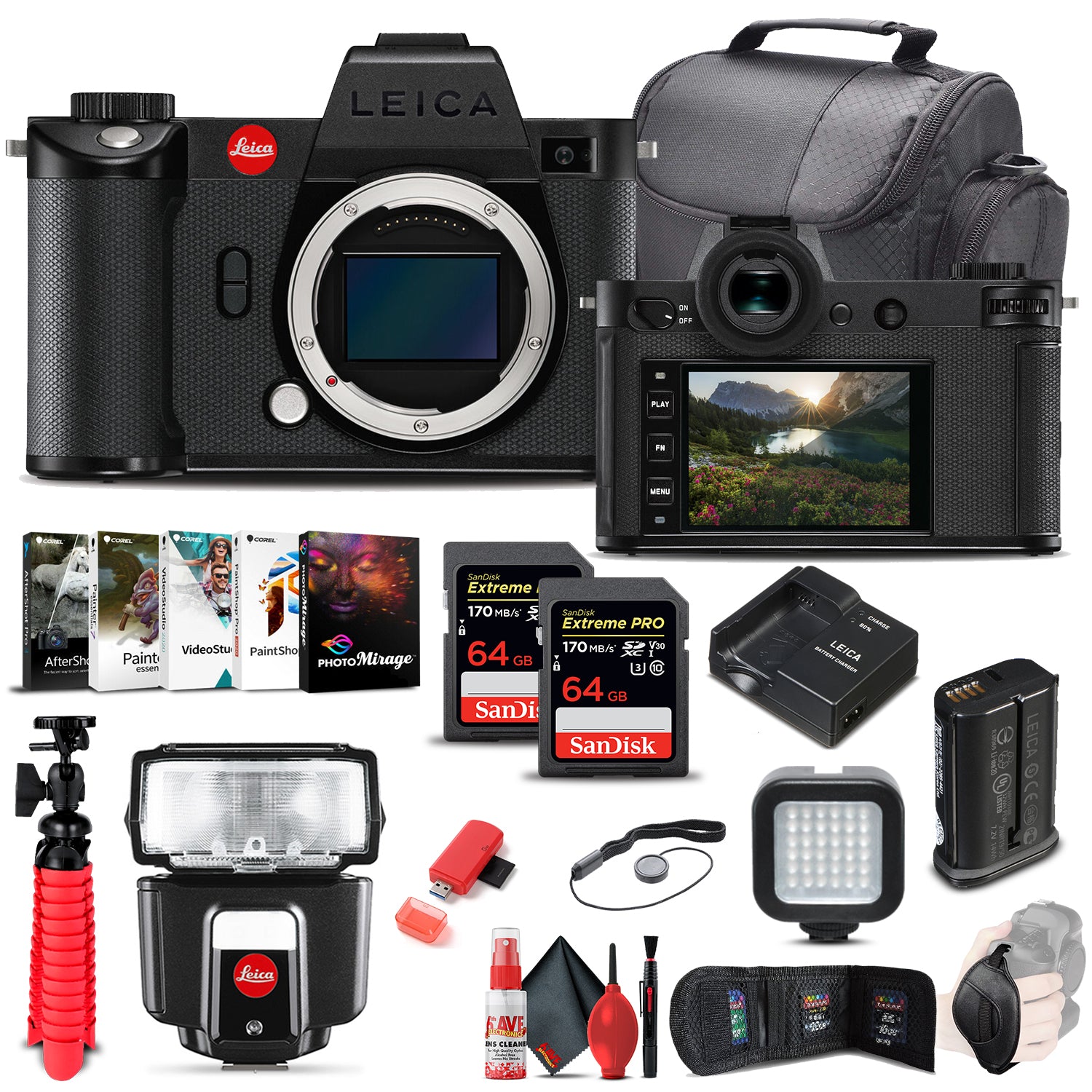 Leica SL2-S Mirrorless Digital Camera (Body) (10880) Extra Storage Bundle