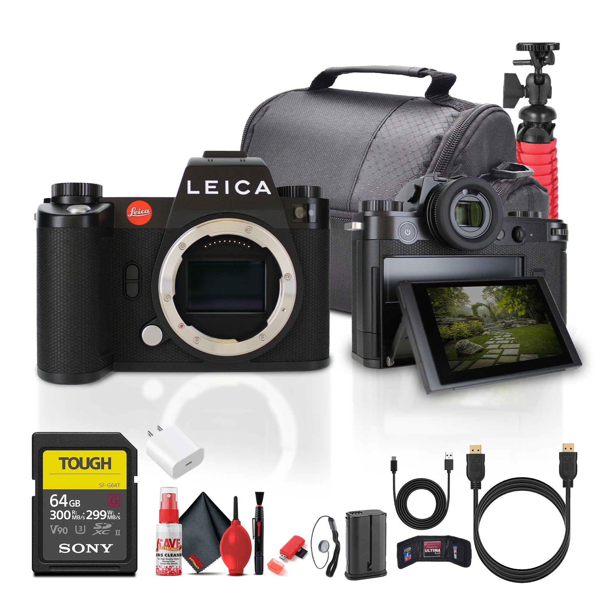 Leica SL3 Mirrorless Digital Camera + 64GB Memory Card + Camera Bag + More Leica