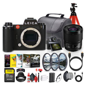 Leica SL3 Mirrorless Digital Camera + Panasonic S 100mm Lens + 64GB Memory Card + More Leica