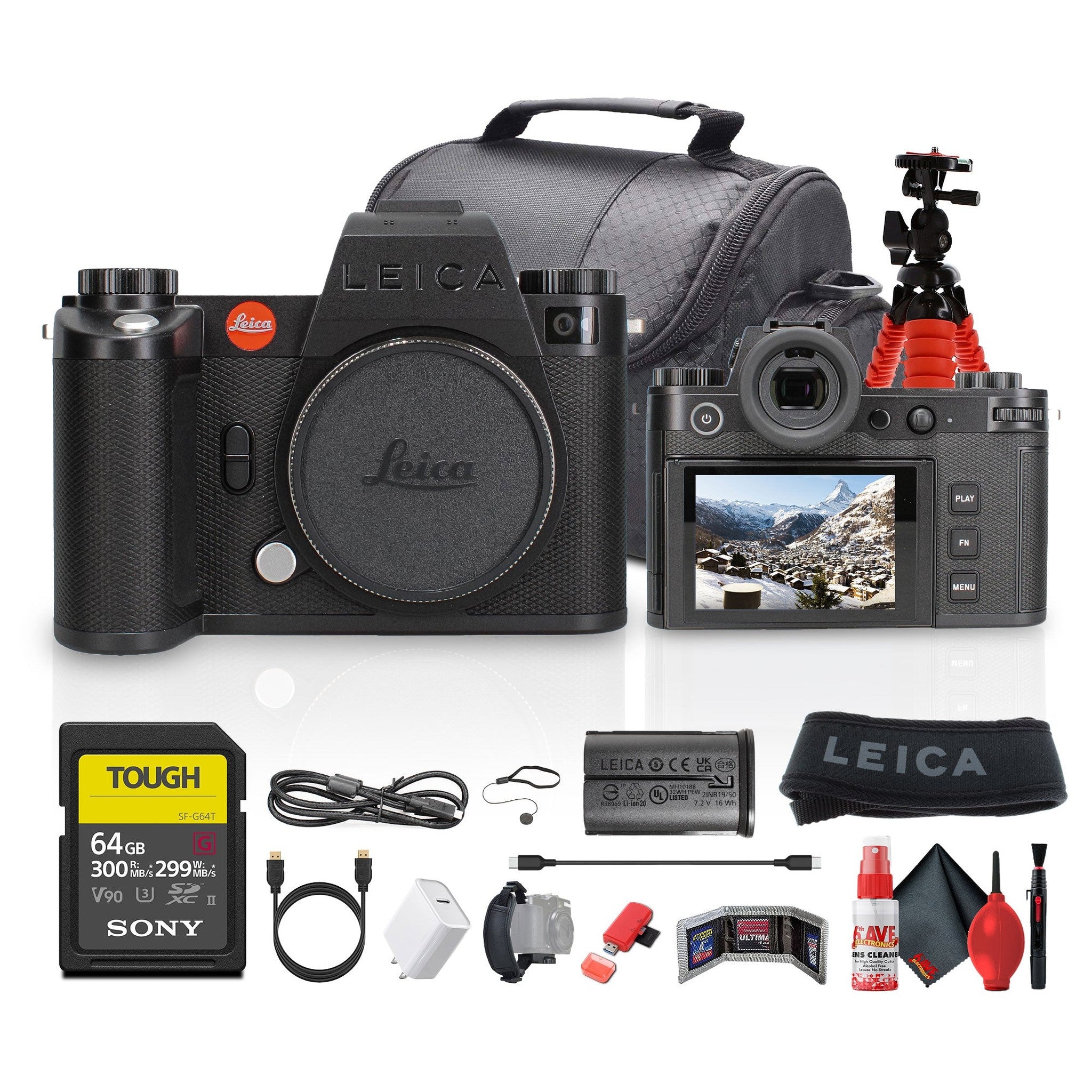 Leica SL3-S Mirrorless Digital Camera + 64GB Memory Card + Camera Bag - Bundle Leica