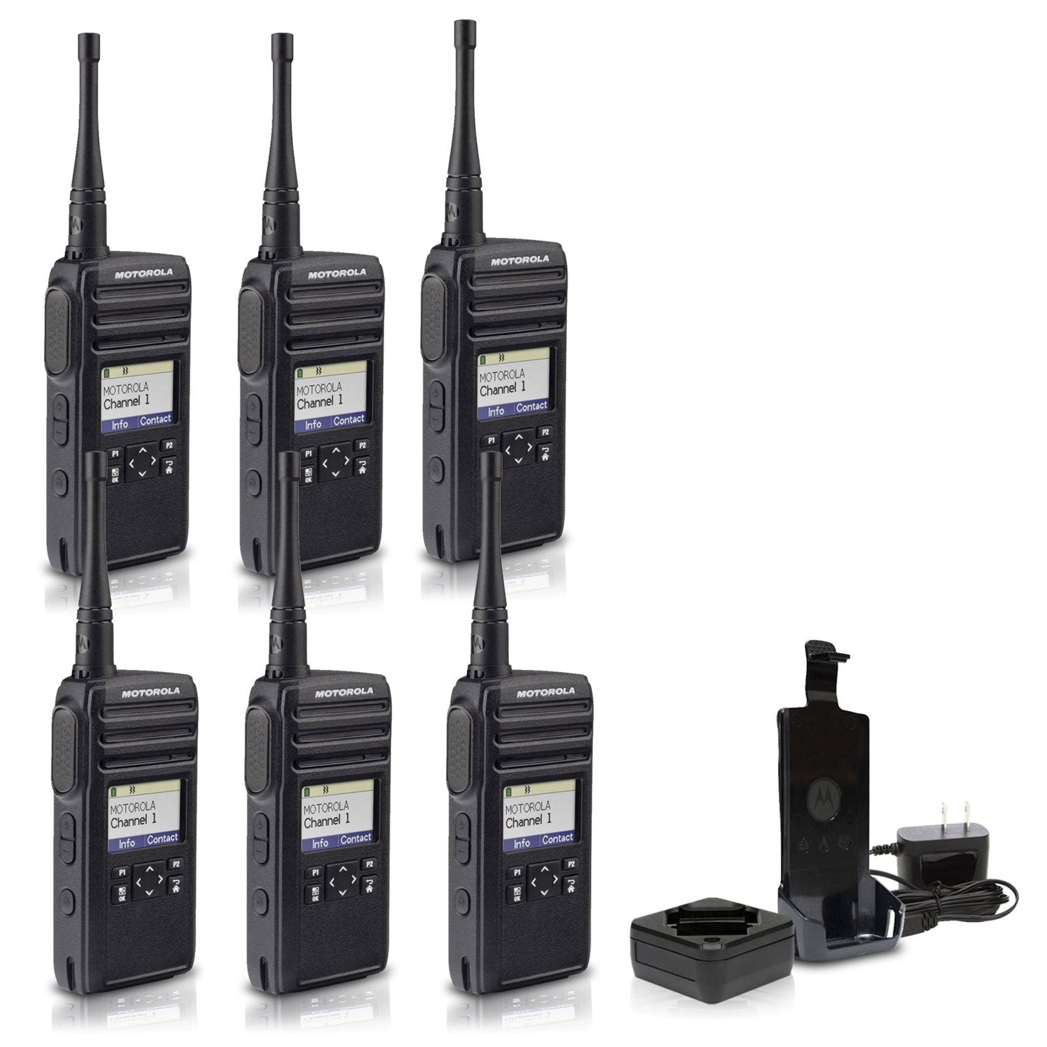 Motorola DTR700 900 MHz Digital 2-Way Radio 50 Channels 6-Pack Motorola Solutions