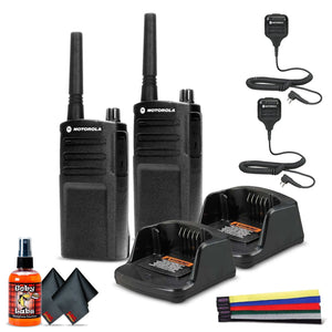 2 x Motorola RMU2040 On-Site 2-Way Radio RMU2040 - 2 Pack With Mic Bundle Motorola