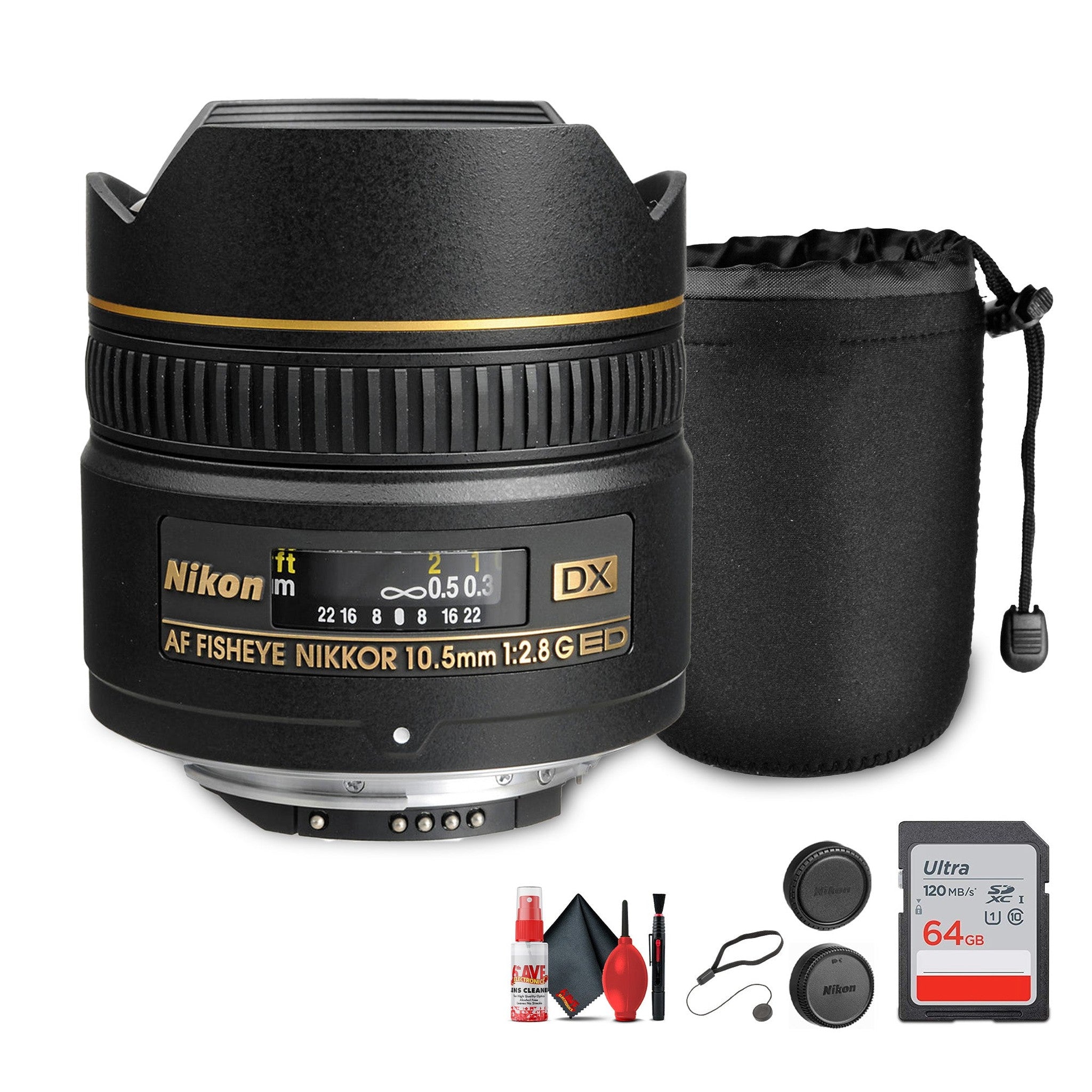 Nikon AF DX Fisheye-NIKKOR 10.5mm f/2.8G ED Lens for Creative Photography + More Nikon