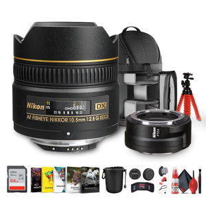 Nikon AF DX Fisheye-NIKKOR 10.5mm f/2.8G ED Lens for Creative Photography + More Nikon