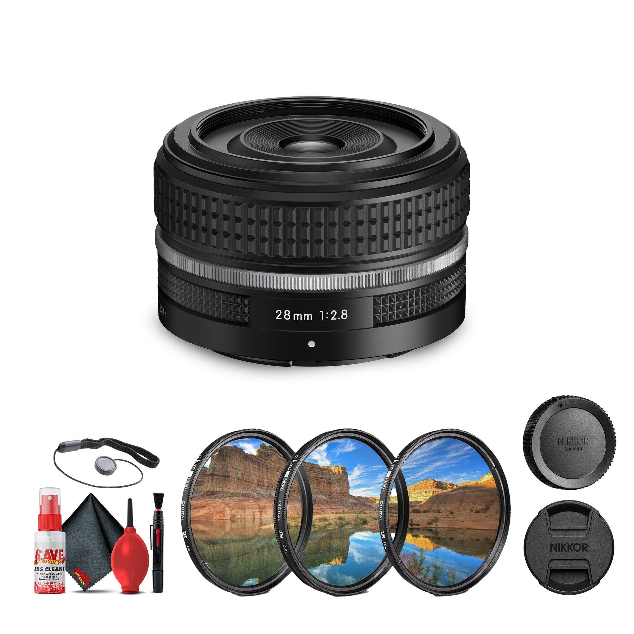 Nikon NIKKOR Z-Mount 28mm f/2.8 SE Ultra-Compact and Lightweight FX-Format Lens + More Nikon