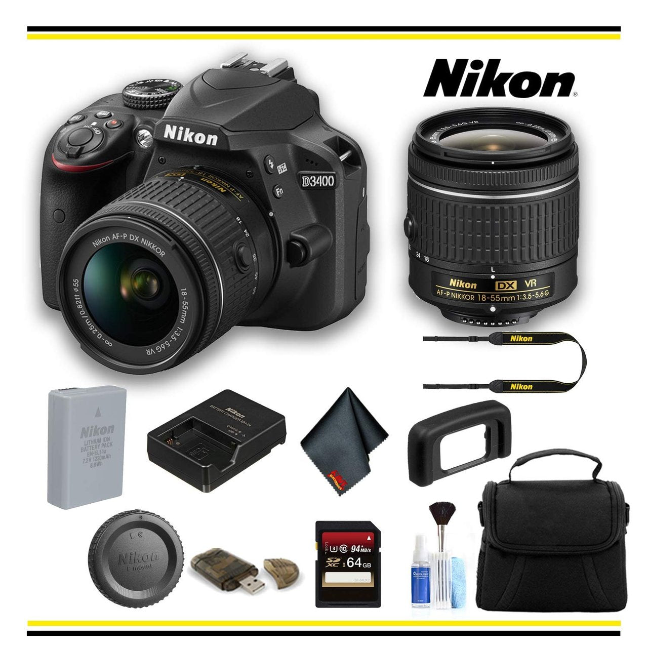 Nikon D3400 DSLR Camera with 18-55mm Lens (1571)