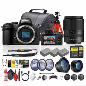 Nikon Z50 II Lightweight Mirrorless Camera with 18-140mm f/3.5-6.3 Lens Kit - Bundle