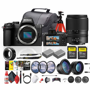Nikon Z50 II Lightweight Mirrorless Camera with 18-140mm f/3.5-6.3 Lens Kit - Bundle