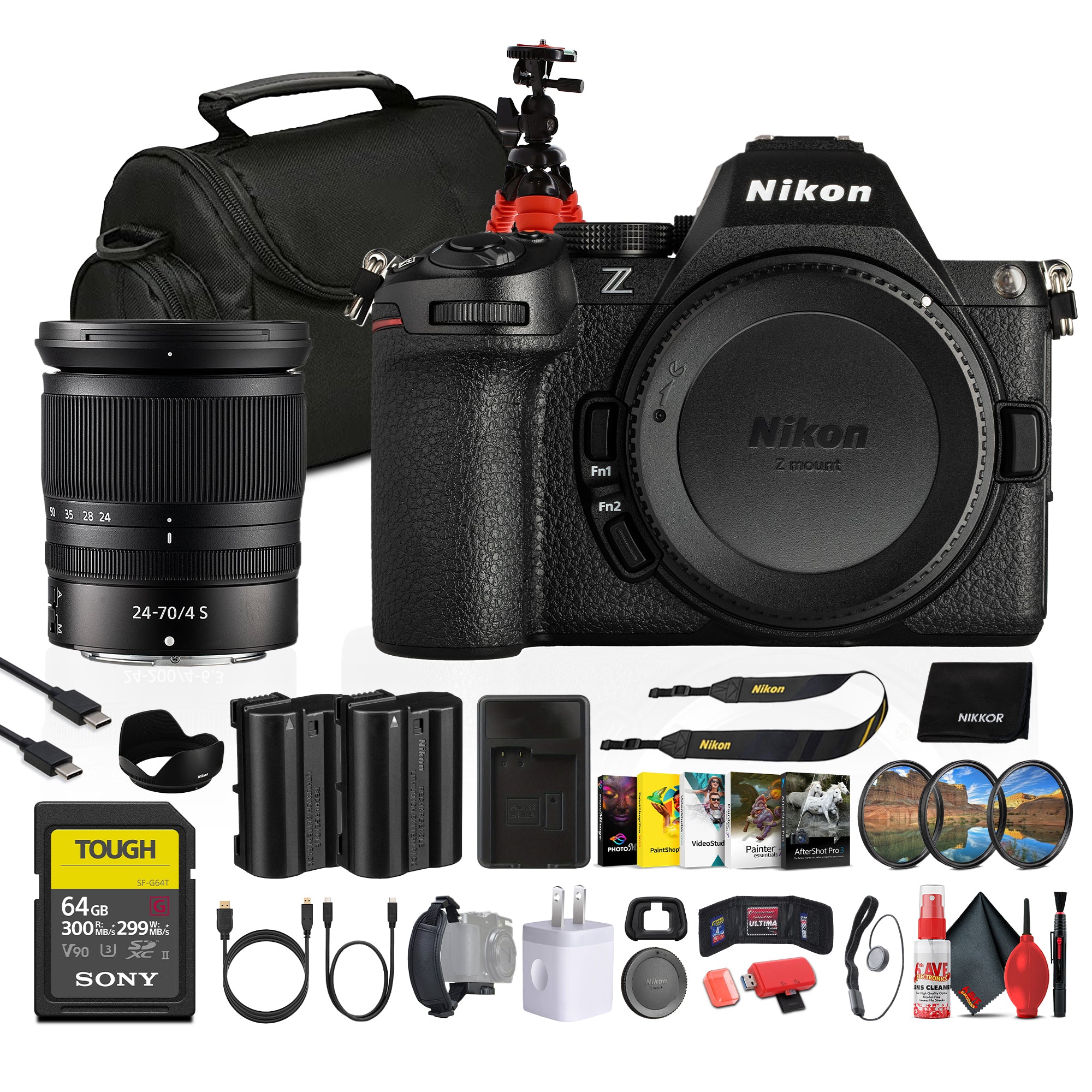 Nikon Z5 II Mirrorless Camera with 24-70mm f/4 S Lens | Full-Frame, 4K UHD + More