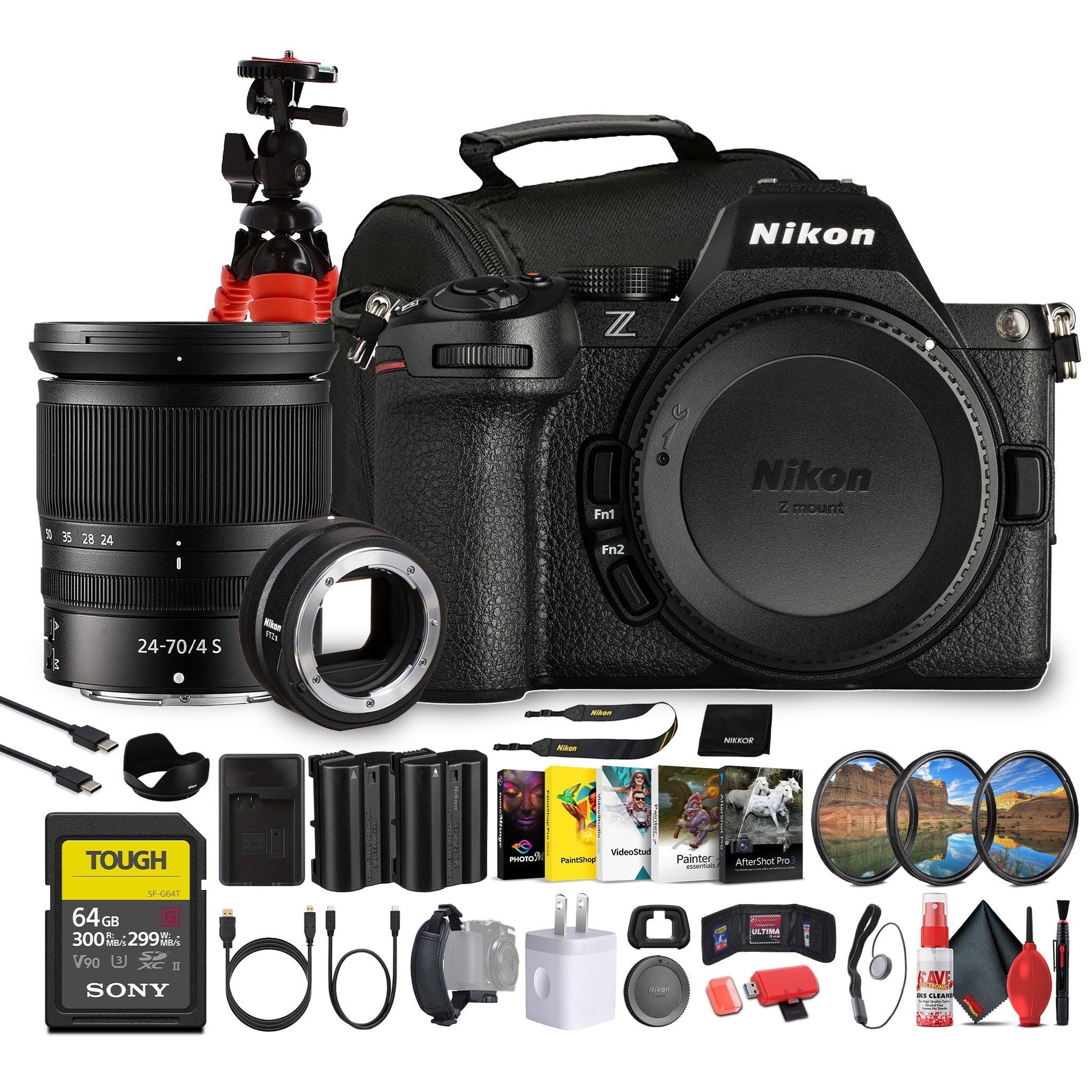 Nikon Z5 II Mirrorless Camera with 24-70mm f/4 S Lens | Full-Frame, 4K UHD + More