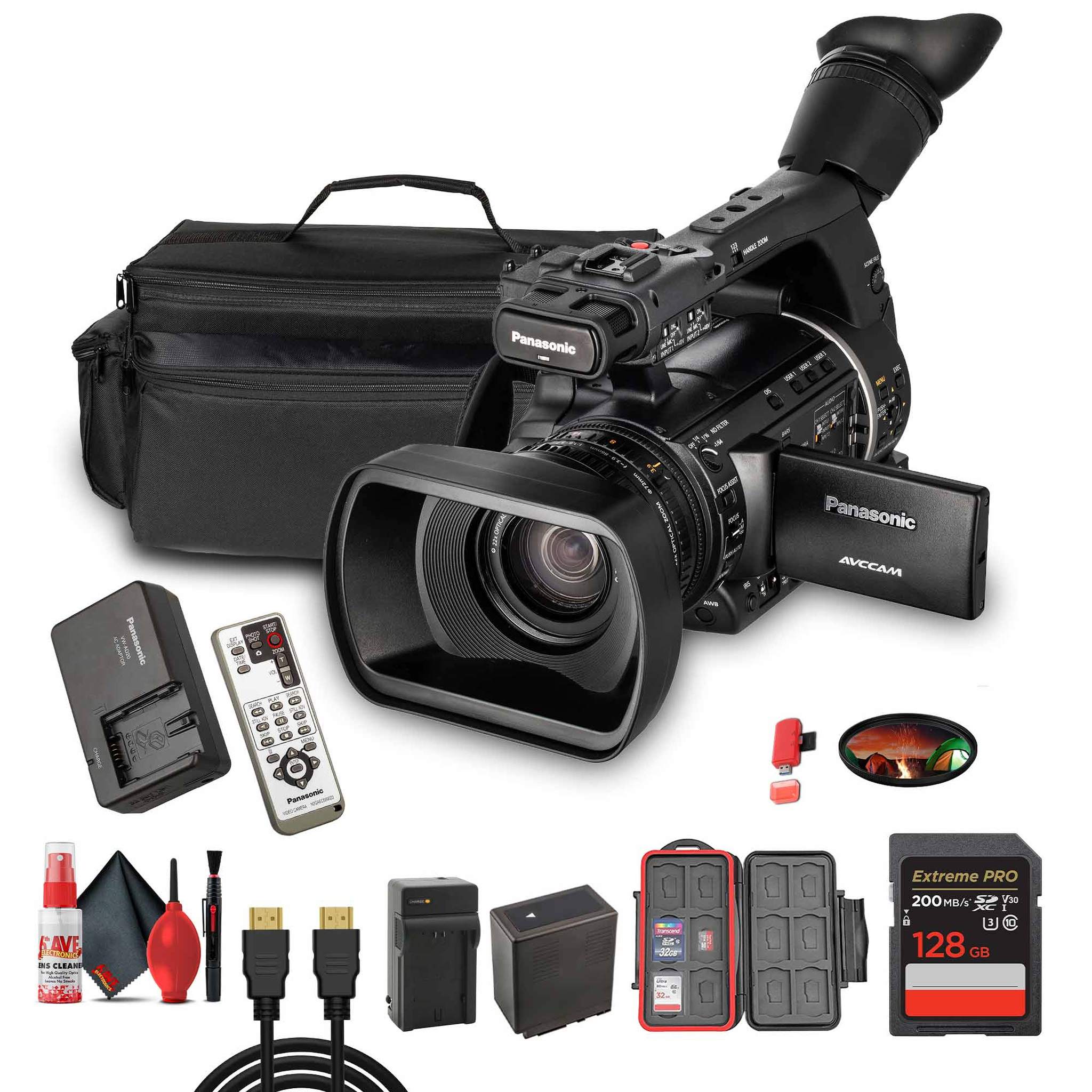 Panasonic AG-AC160 AVCCAM HD Camcorder– Dual SD Card Slots, 1080p/60p Recording + More