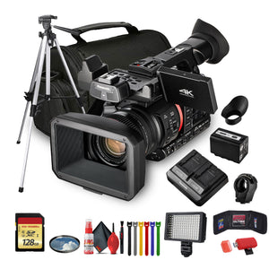 Panasonic AG-CX350 4K Camcorder AG-CX350 W/Padded Case, 128 GB Memory Card + More